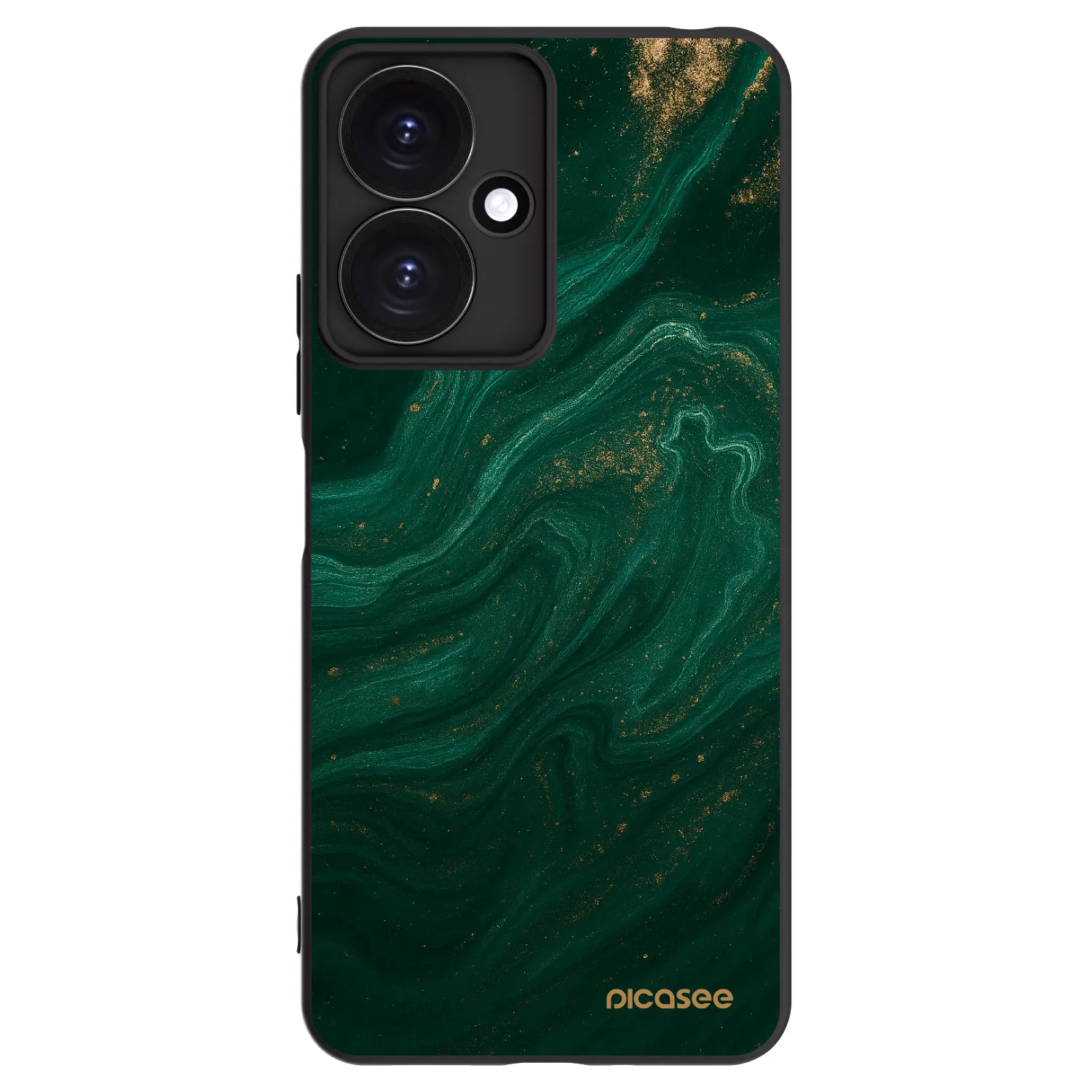 Picasee Μαύρη θήκη σιλικόνης για Xiaomi Redmi 13C 5G - Green
