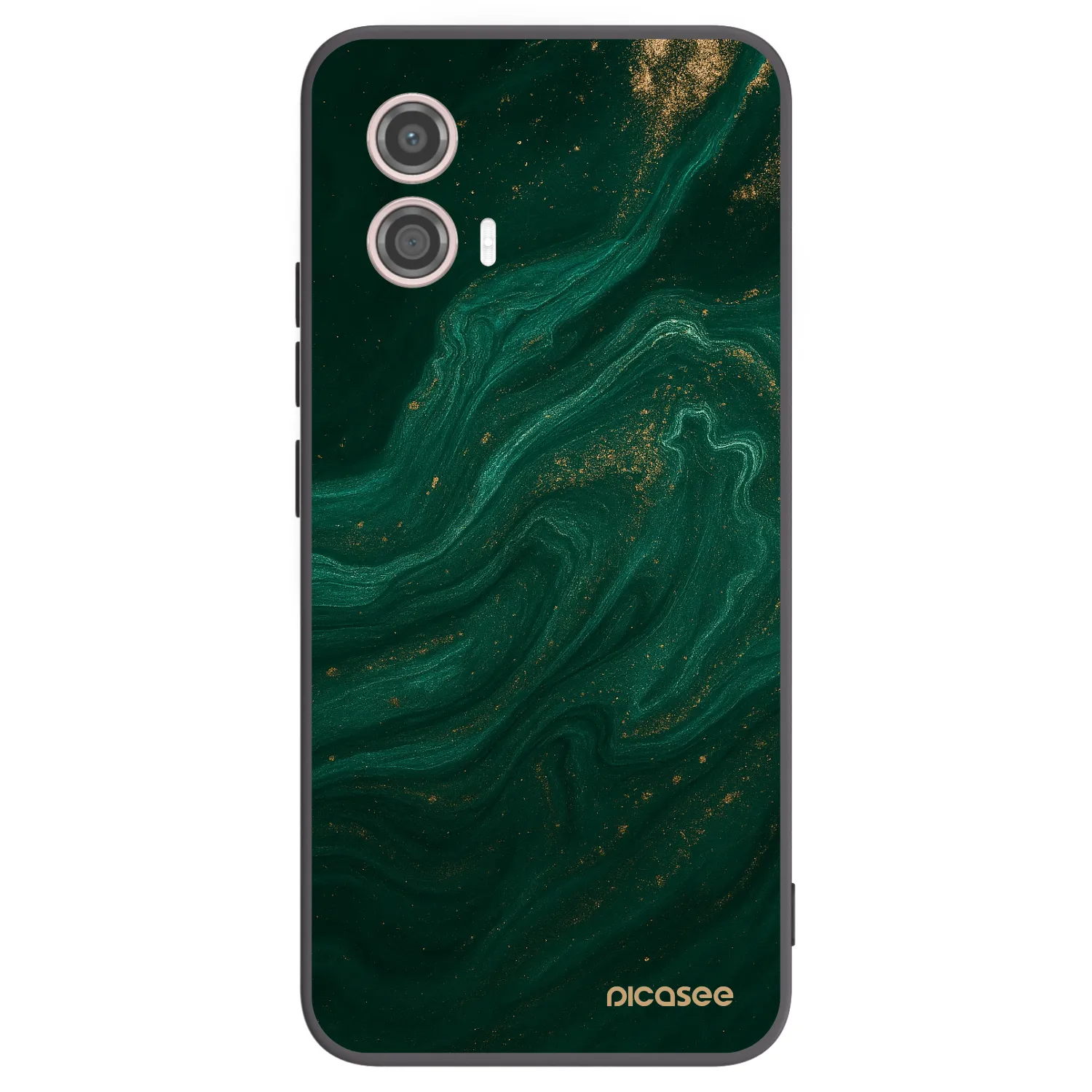 Picasee Μαύρη θήκη σιλικόνης για Motorola Moto G53 5G - Green