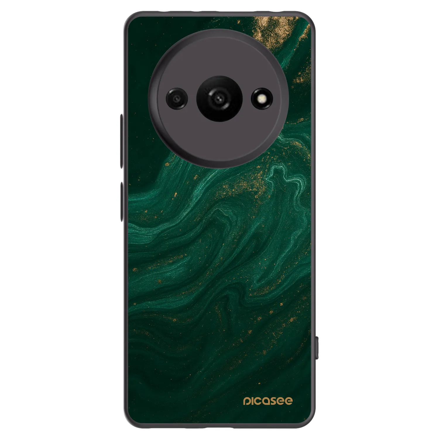Picasee Μαύρη θήκη σιλικόνης για Xiaomi Redmi A3 - Green