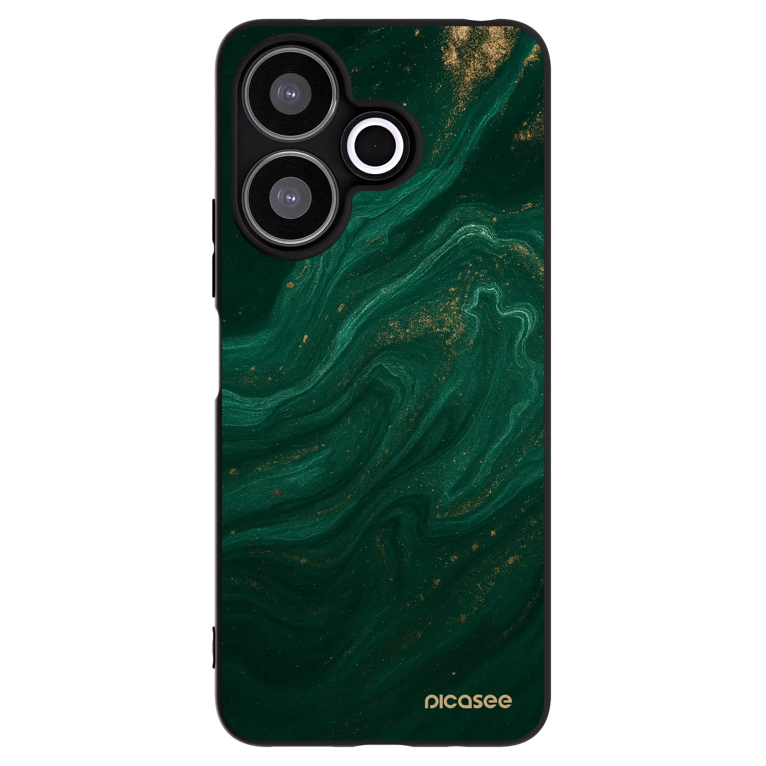 Picasee Μαύρη θήκη σιλικόνης για Xiaomi Redmi 13 4G - Green