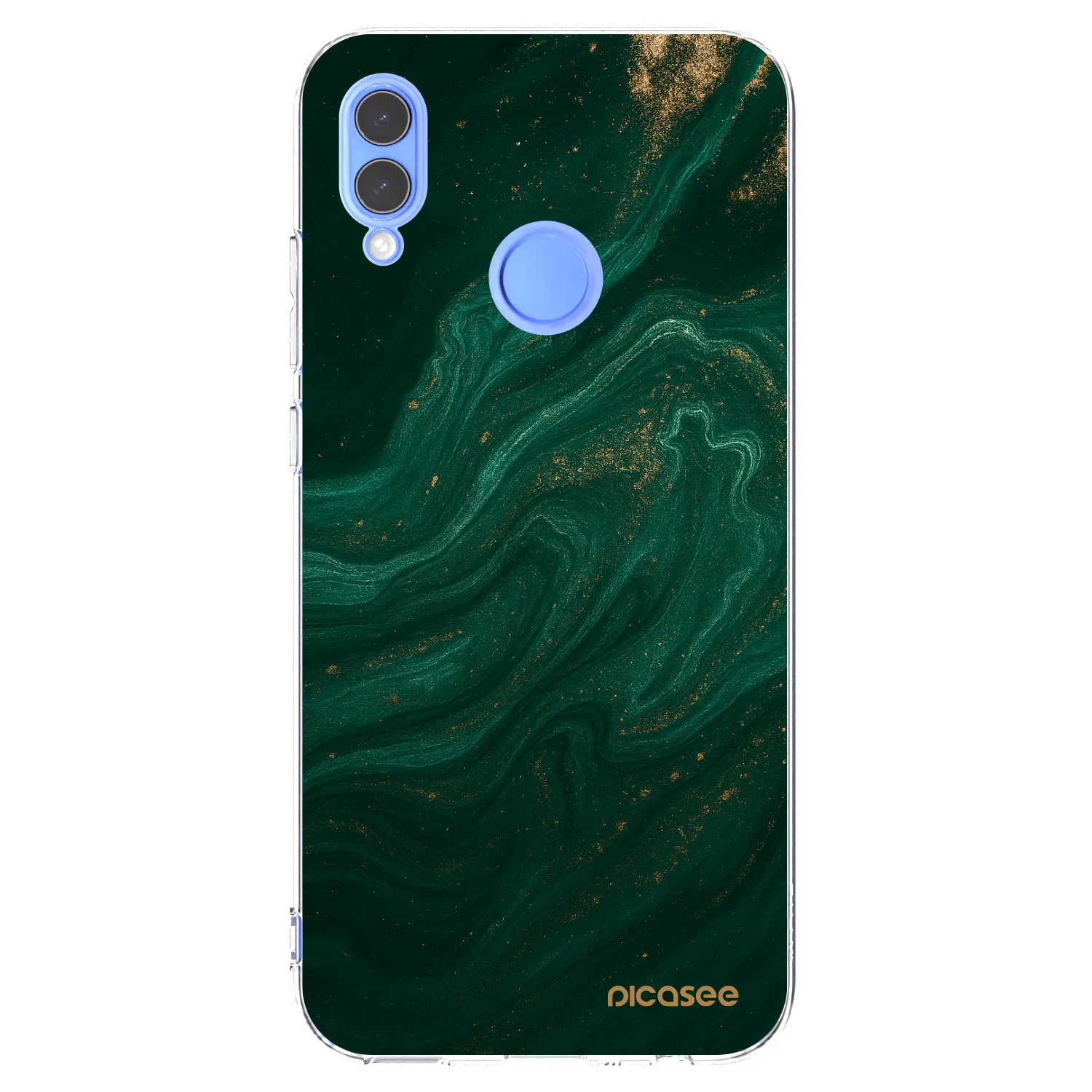 Picasee διαφανής θήκη σιλικόνης Huawei P Smart 2019 - Green