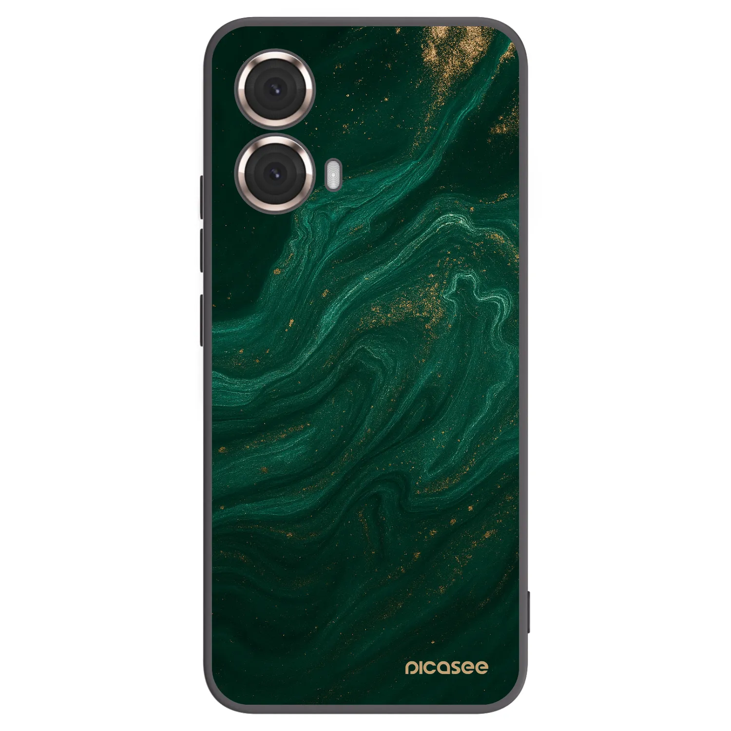 Picasee Μαύρη θήκη σιλικόνης για Motorola Moto G85 - Green