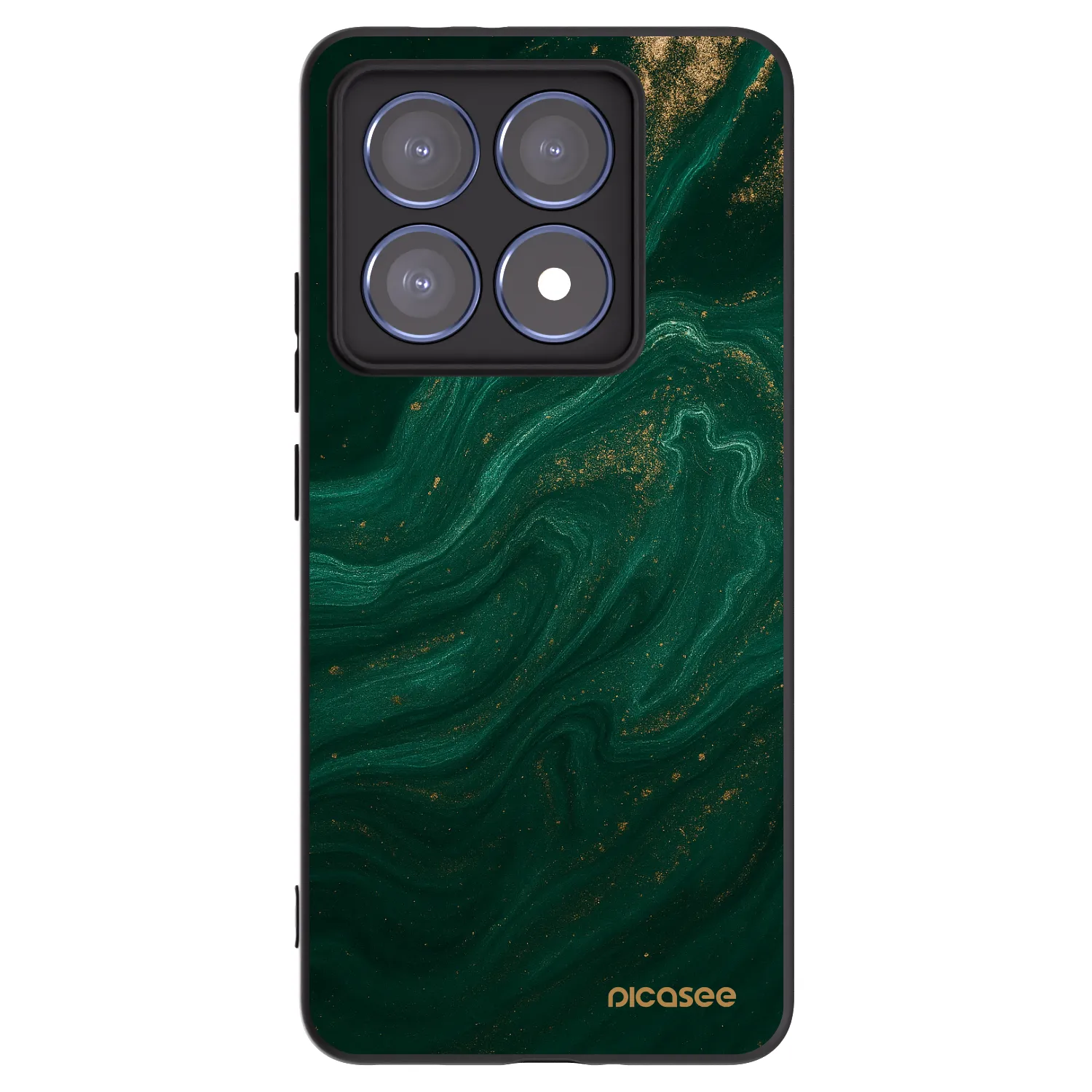 Picasee Μαύρη θήκη σιλικόνης για Xiaomi 14T Pro - Green