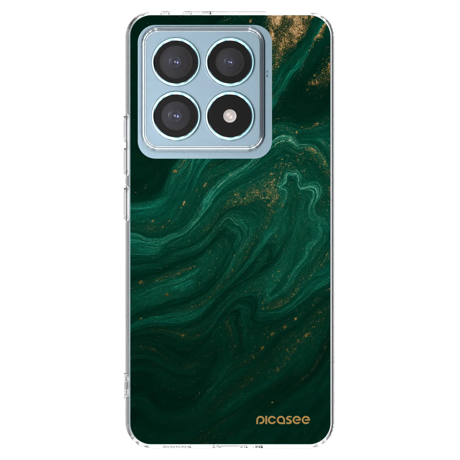 Picasee διαφανής θήκη σιλικόνης Xiaomi 14T Pro - Green
