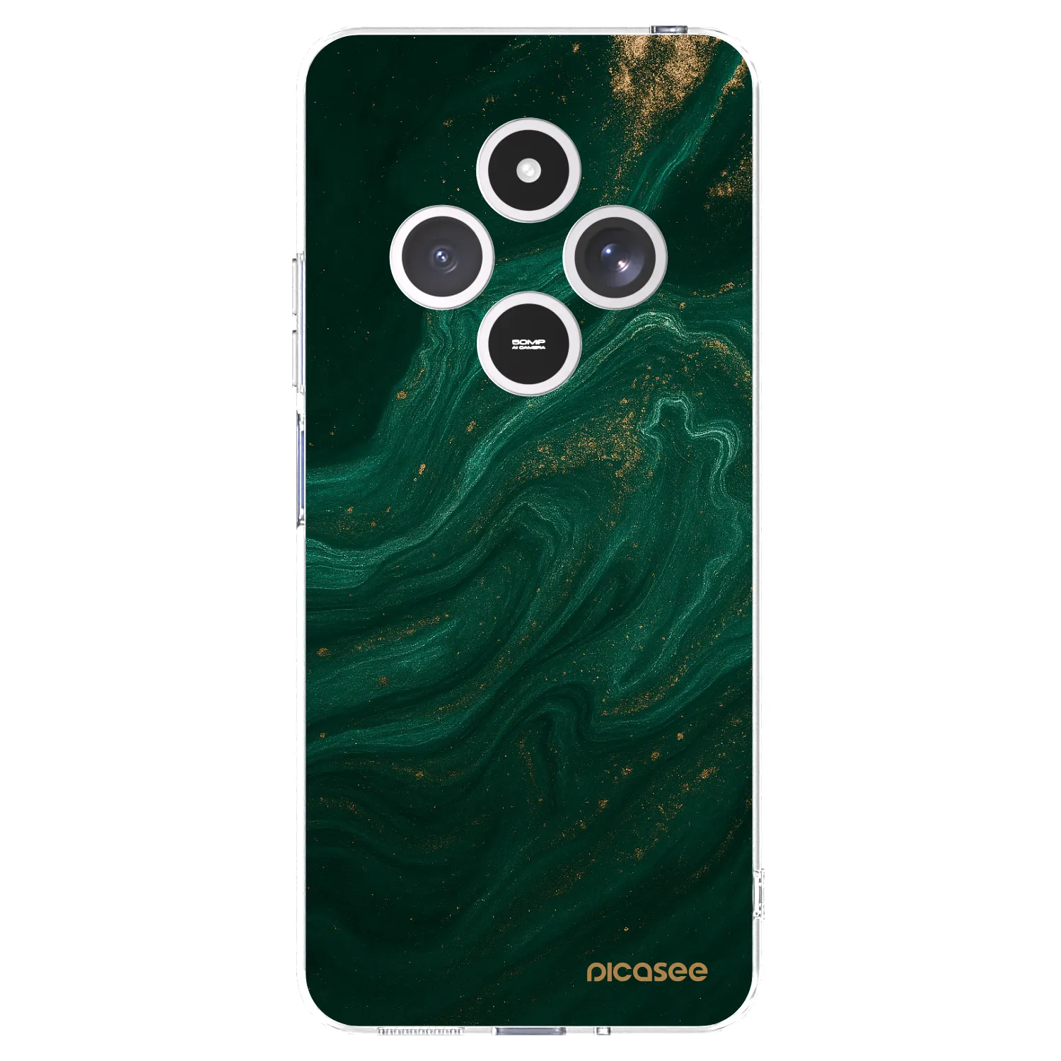 Picasee διαφανής θήκη σιλικόνης Xiaomi Redmi 14C - Green