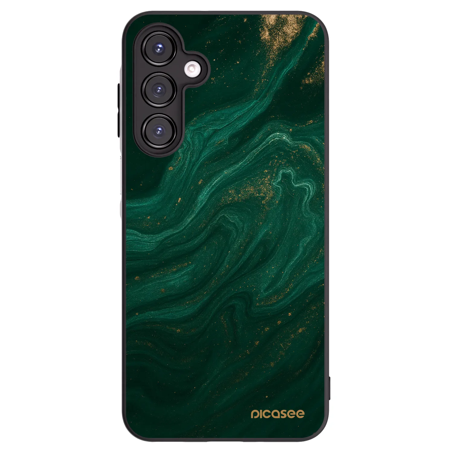 Picasee Μαύρη θήκη σιλικόνης για Samsung Galaxy A16 5G - Green