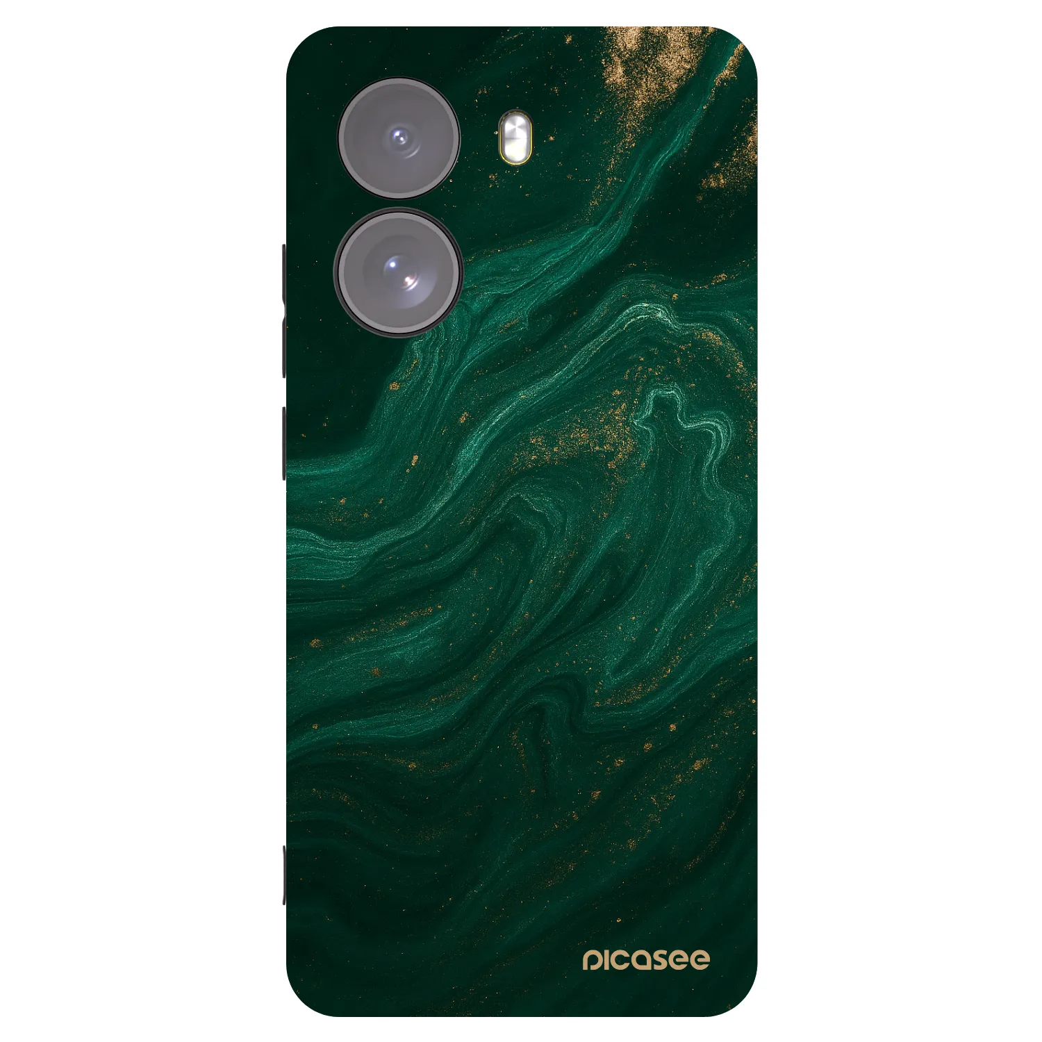 Picasee Μαύρη θήκη σιλικόνης για Xiaomi Poco X7 - Green
