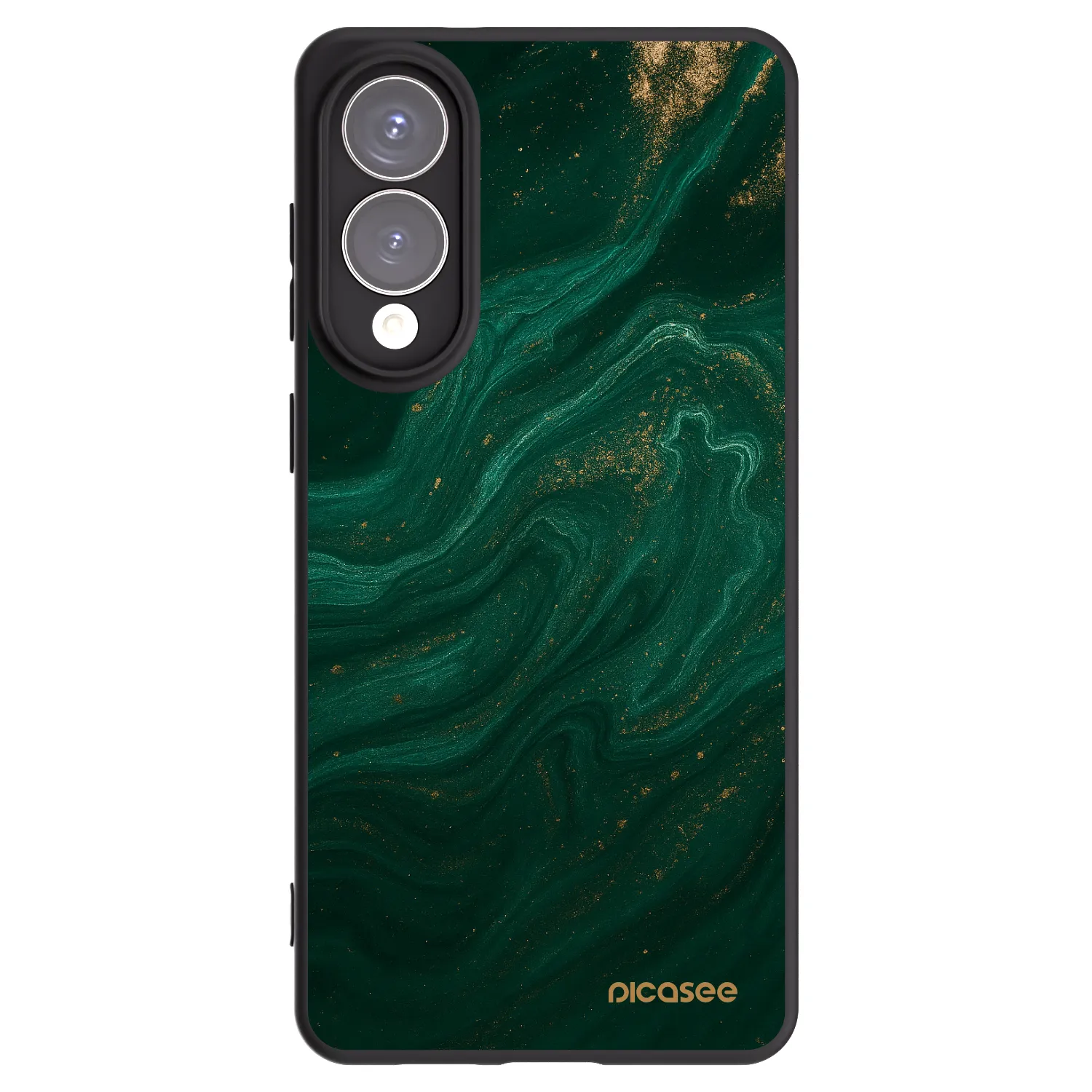 Picasee Μαύρη θήκη σιλικόνης για Samsung Galaxy S25 Edge 5G - Green