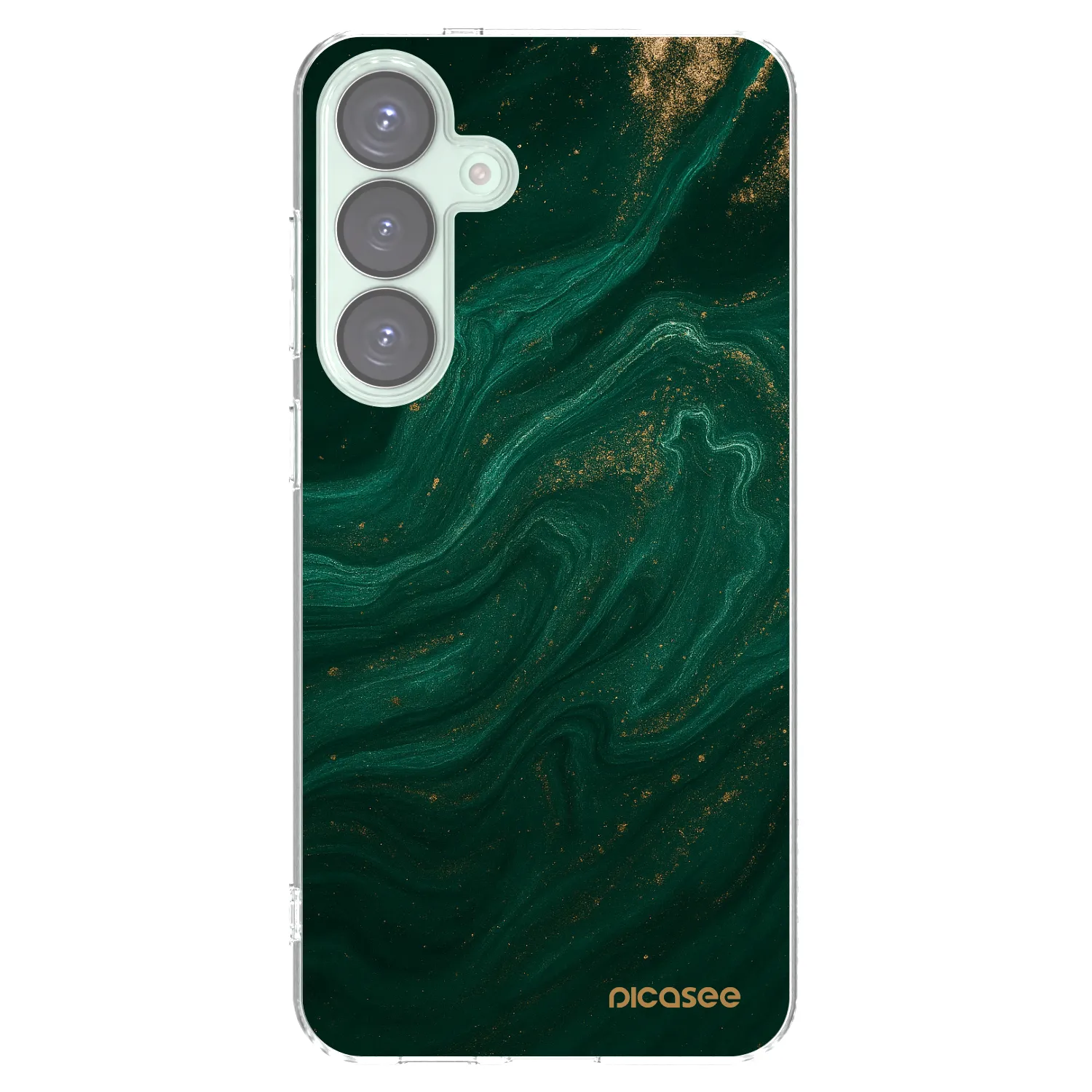 Picasee διαφανής θήκη σιλικόνης Samsung Galaxy S25+ 5G - Green