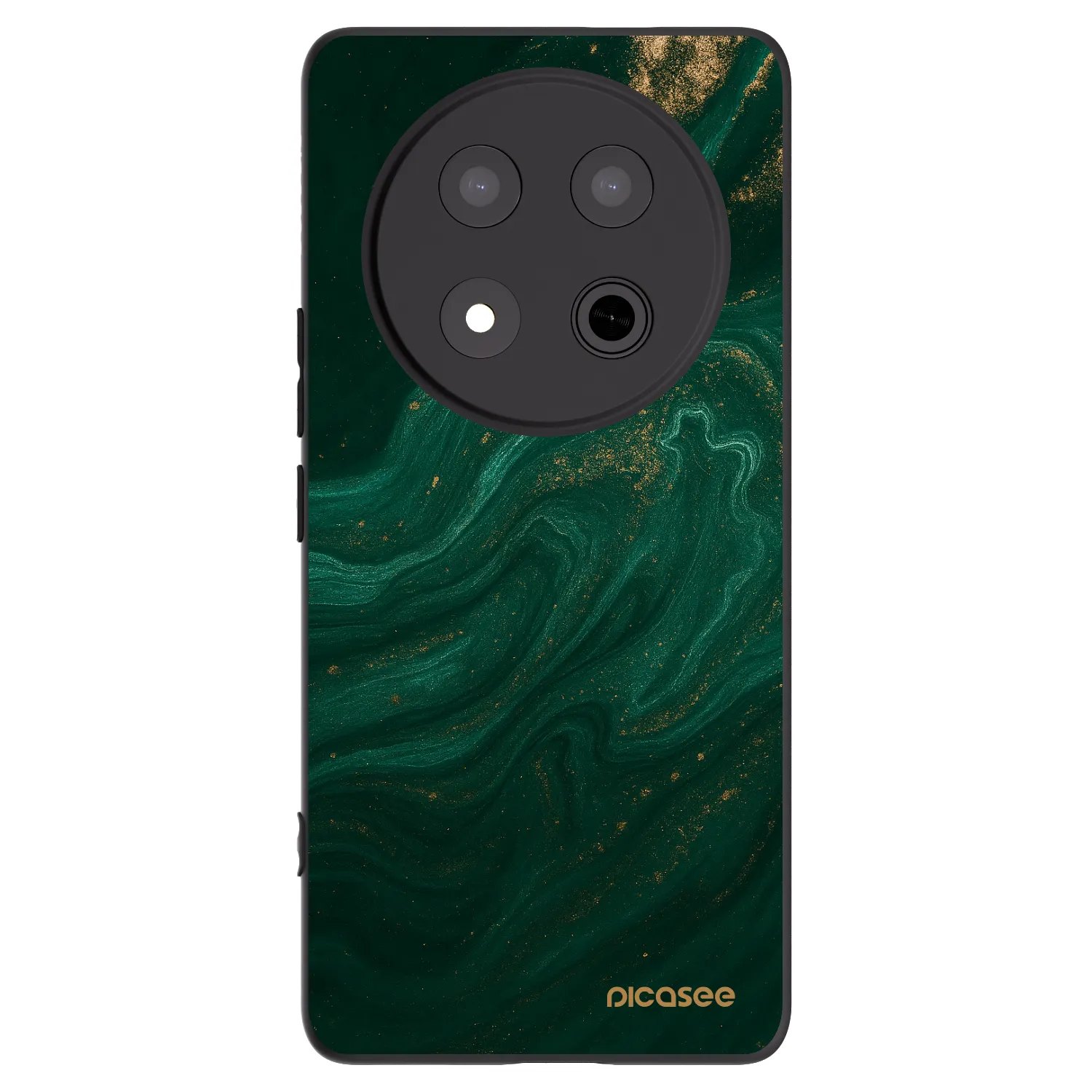 Picasee Μαύρη θήκη σιλικόνης για Honor Magic7 Lite 5G - Green