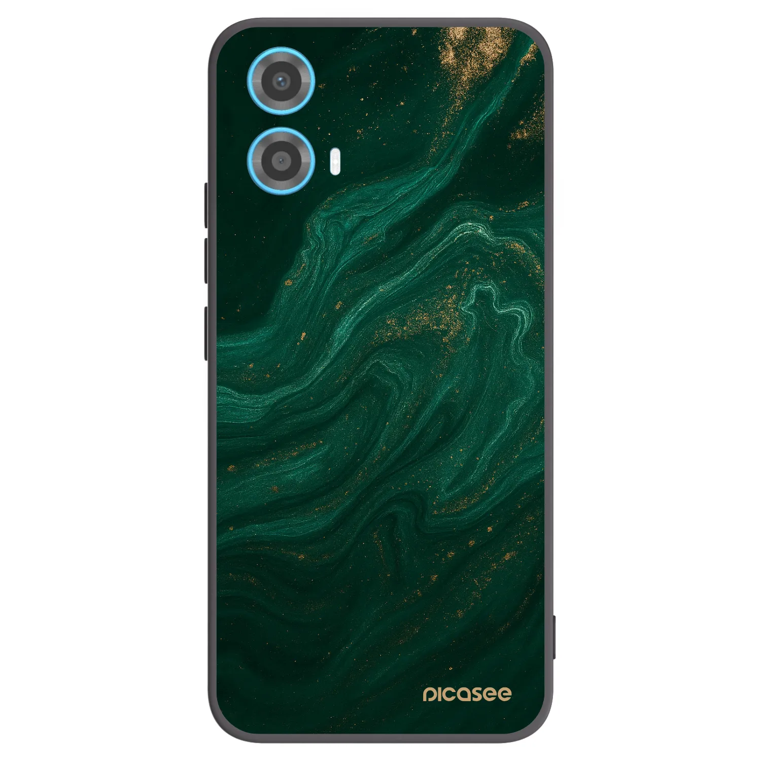 Picasee Μαύρη θήκη σιλικόνης για Motorola Moto G34 5G - Green