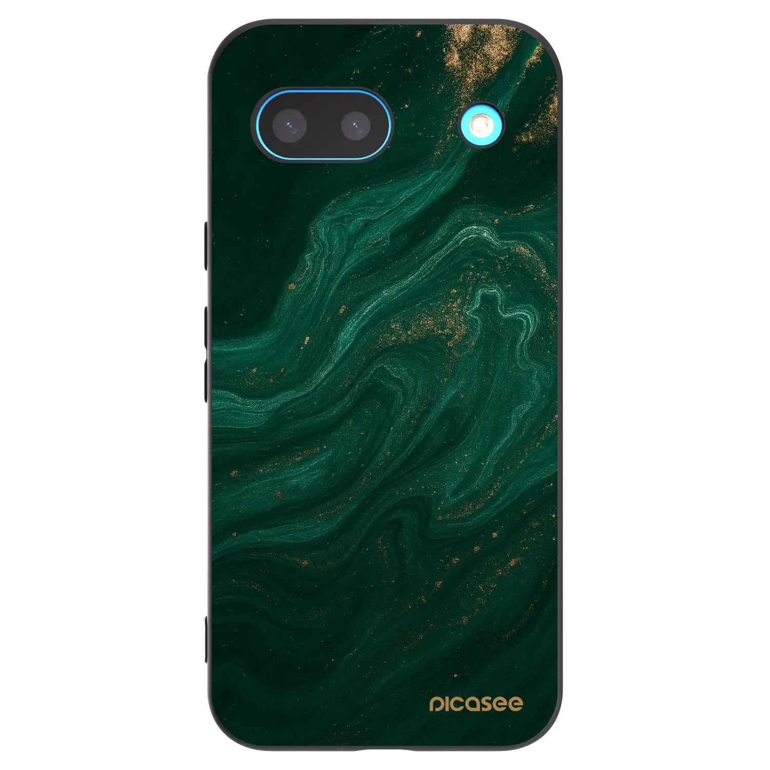 Picasee Μαύρη θήκη σιλικόνης για Google Pixel 8a - Green