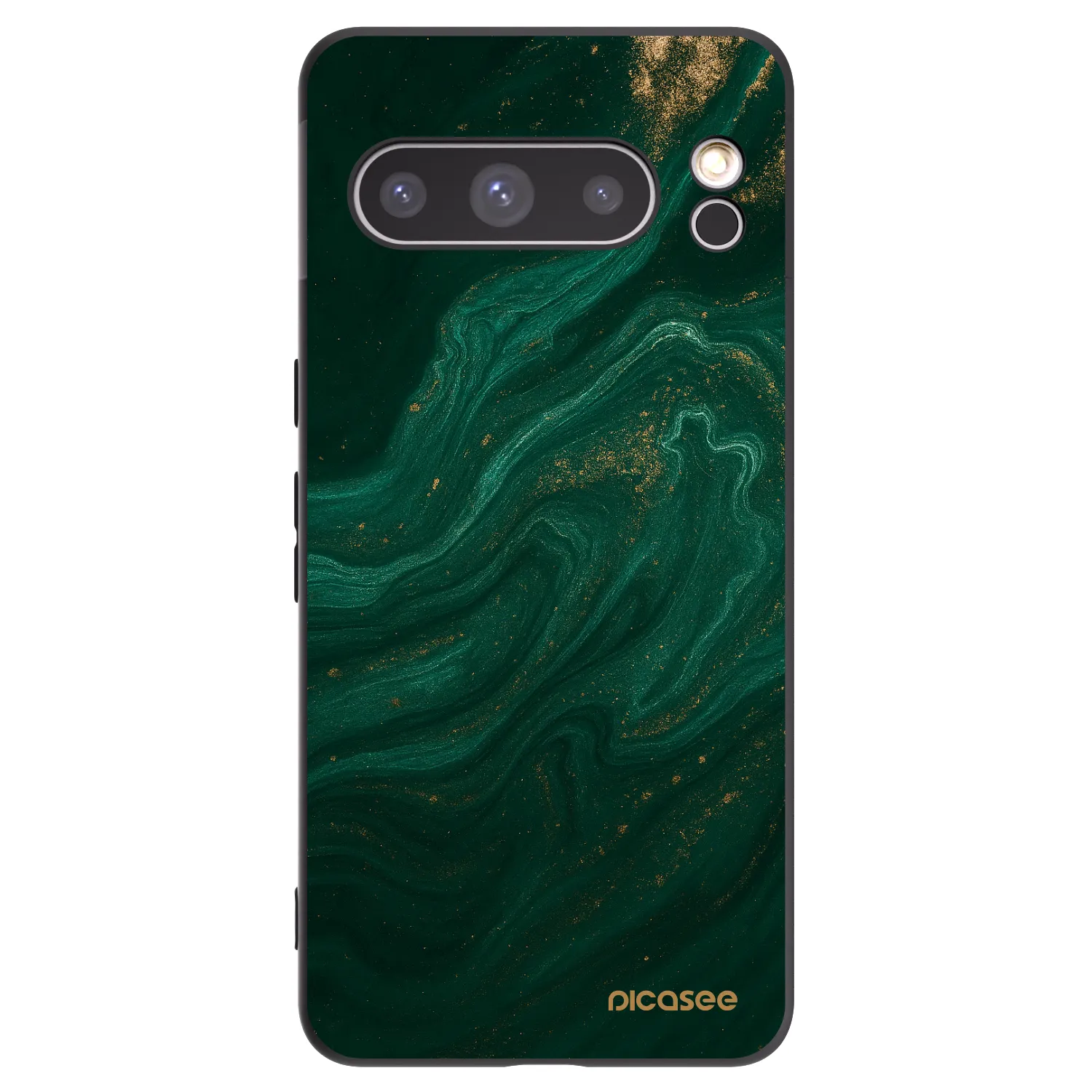 Picasee Μαύρη θήκη σιλικόνης για Google Pixel 8 Pro - Green
