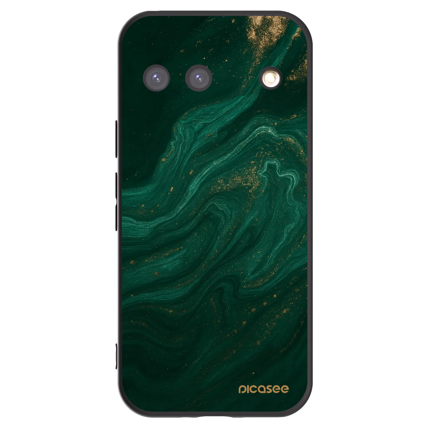 Picasee Μαύρη θήκη σιλικόνης για Google Pixel 9 - Green