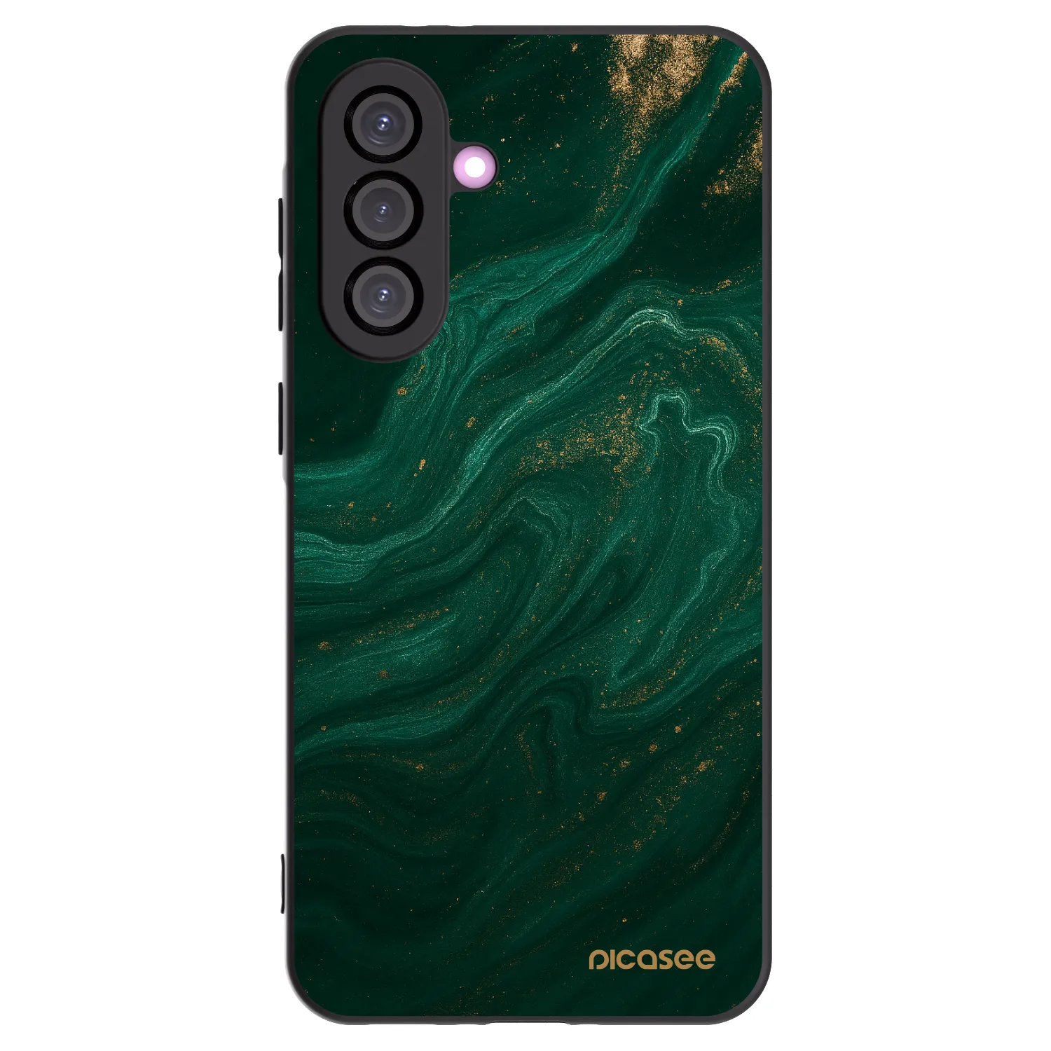 Picasee Μαύρη θήκη σιλικόνης για Samsung Galaxy A36 5G - Green
