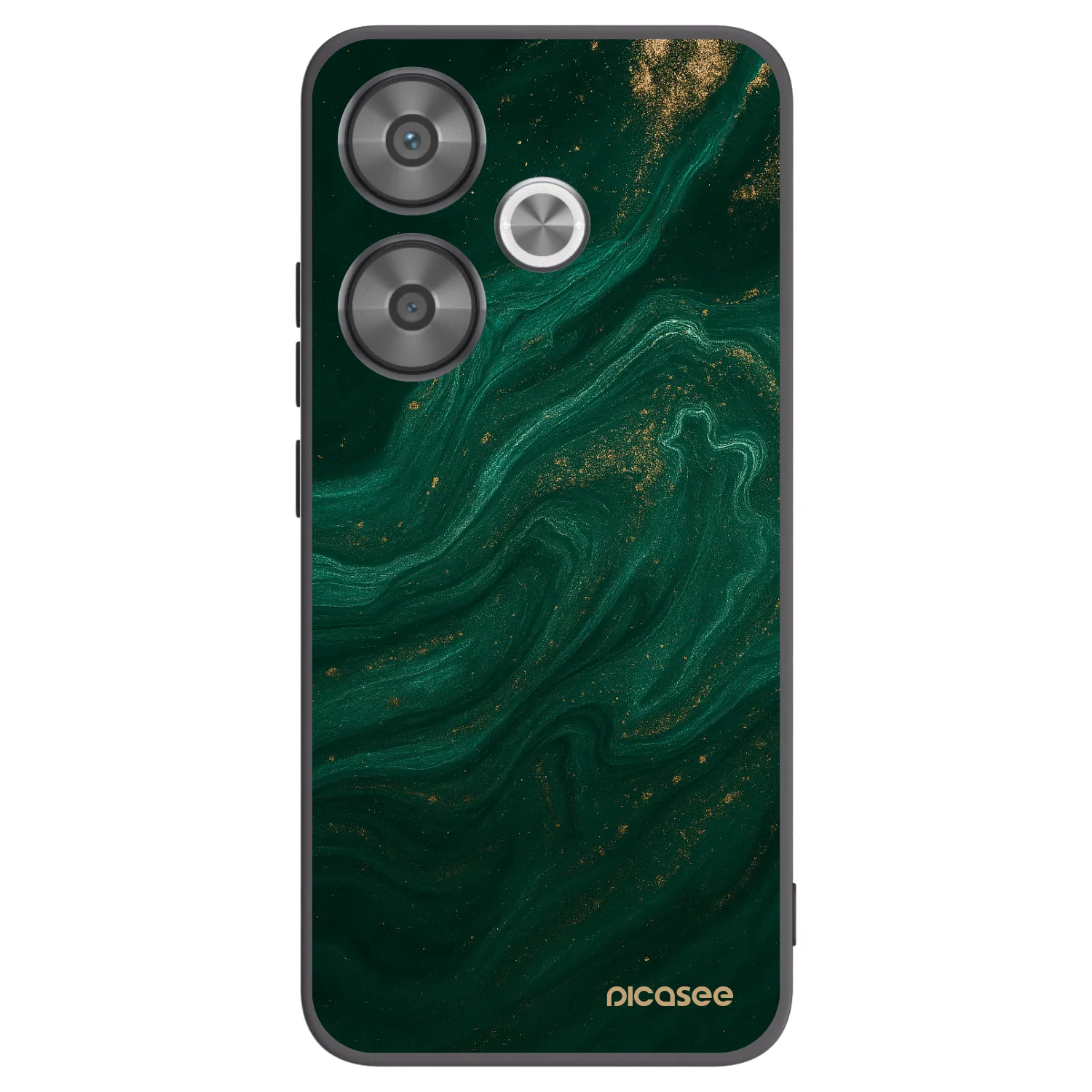 Picasee Μαύρη θήκη σιλικόνης για Xiaomi Poco F6 - Green