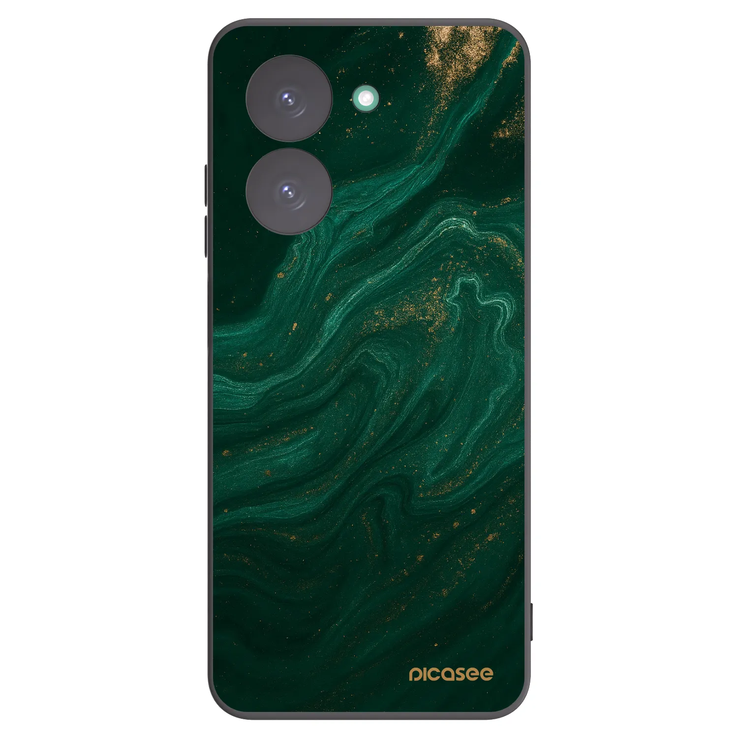Picasee Μαύρη θήκη σιλικόνης για Xiaomi Redmi A5 - Green