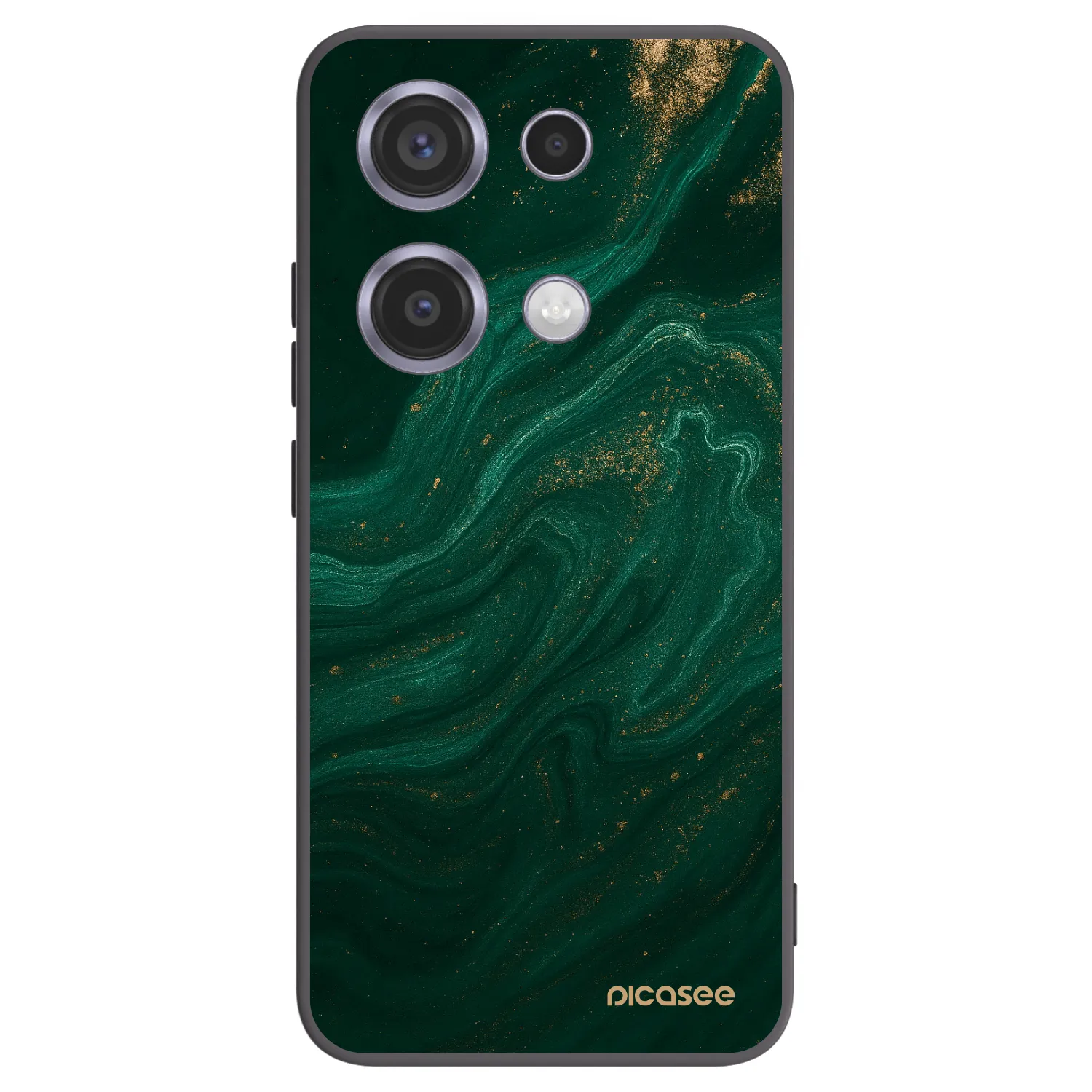 Picasee Μαύρη θήκη σιλικόνης για Xiaomi Redmi Note 14S - Green