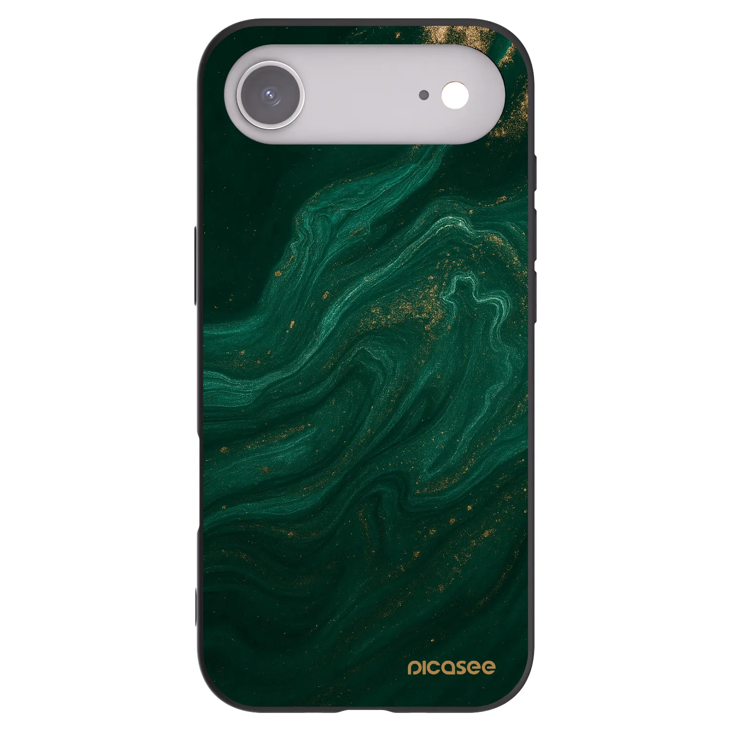 Picasee Μαύρη θήκη σιλικόνης για Apple iPhone Air - Green