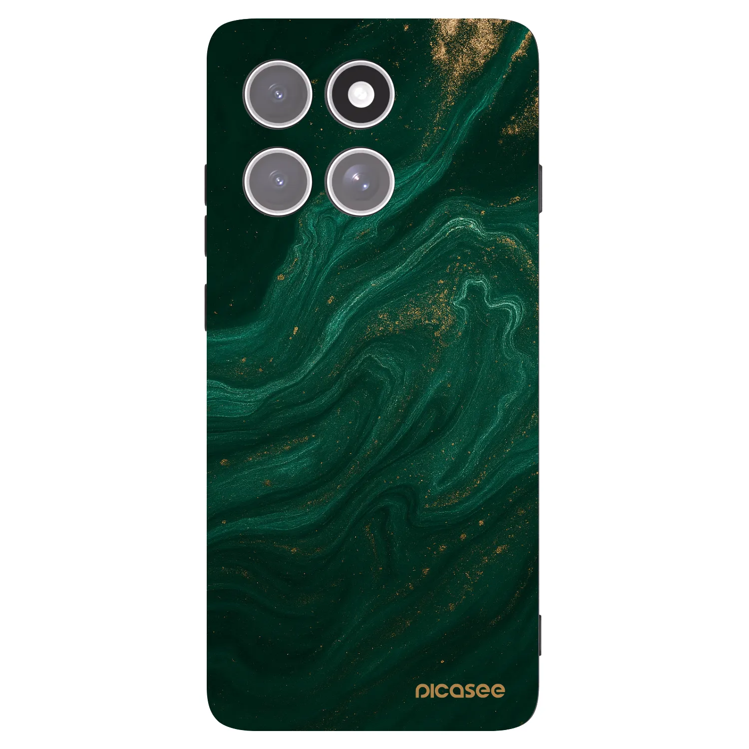 Picasee Μαύρη θήκη σιλικόνης για Motorola Edge 60 Pro - Green