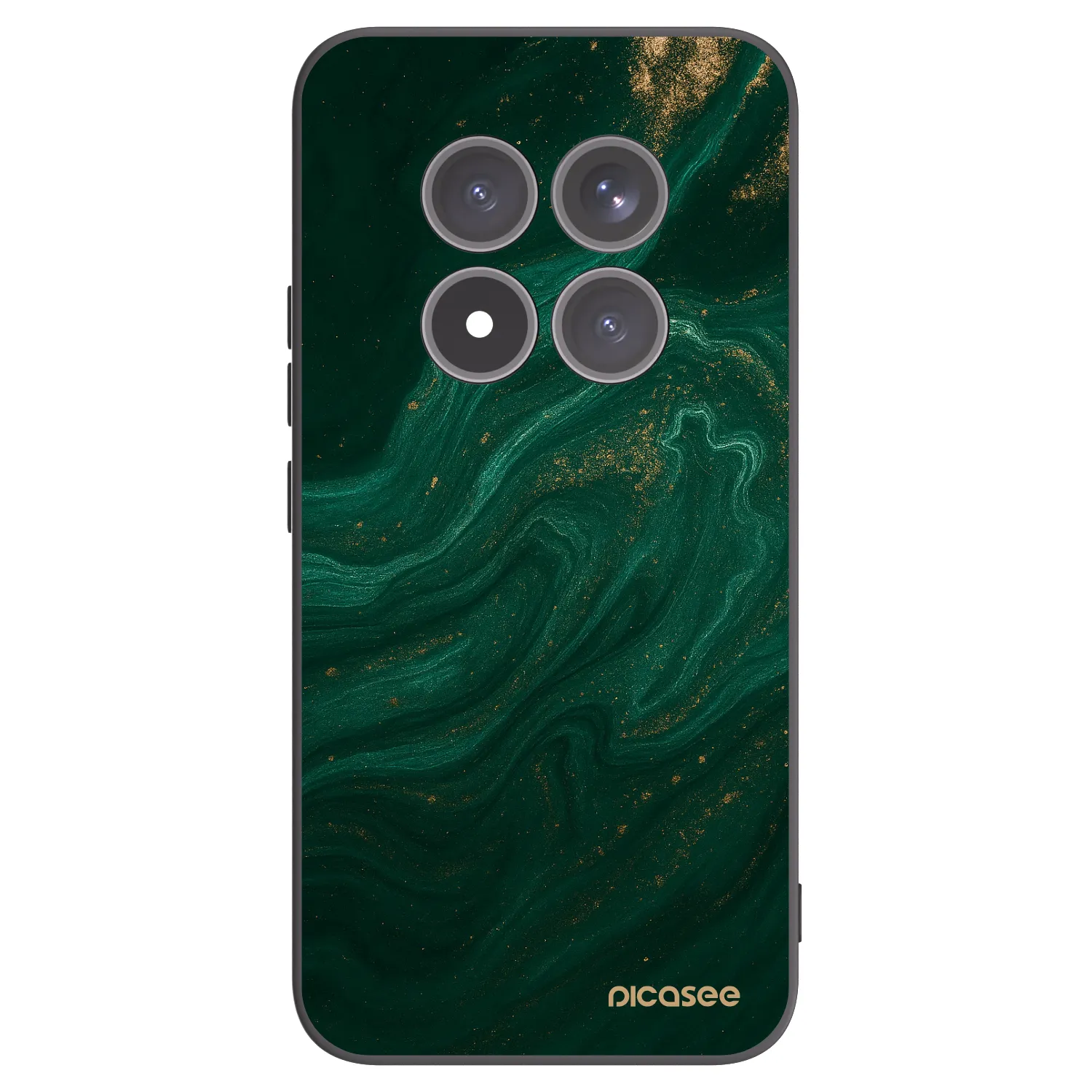 Picasee Μαύρη θήκη σιλικόνης για Xiaomi Redmi Note 15 Pro+ - Green