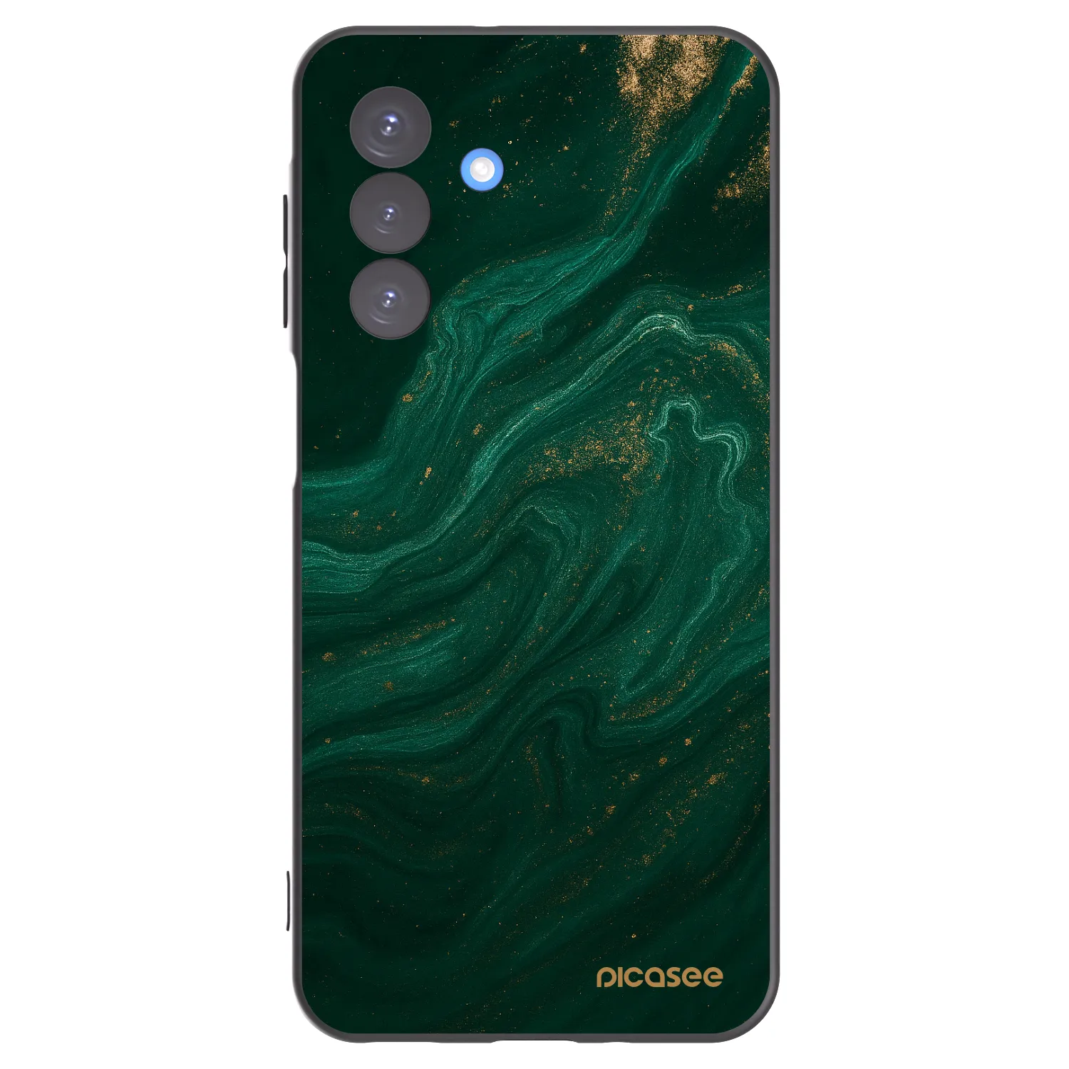 Picasee Μαύρη θήκη σιλικόνης για Samsung Galaxy A17 5G - Green