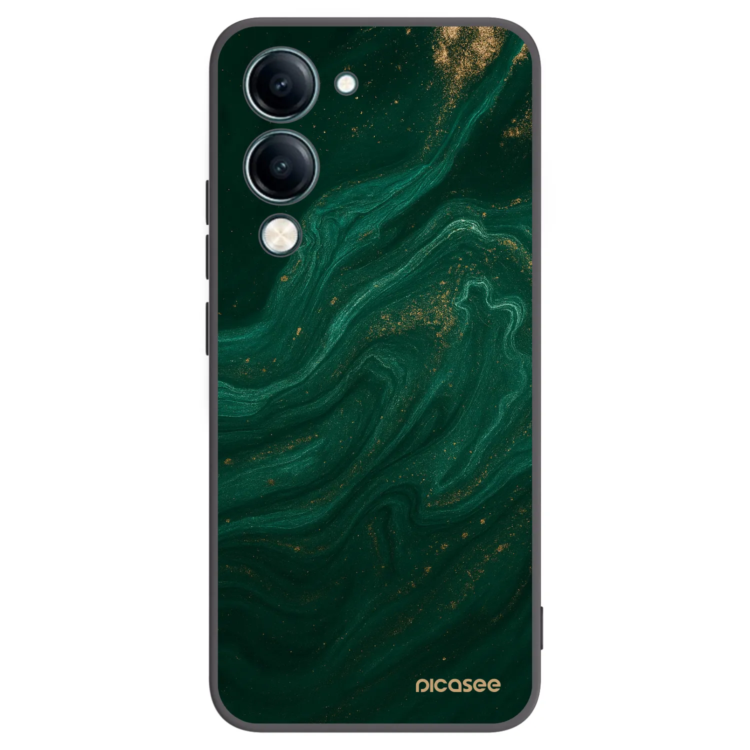Picasee Μαύρη θήκη σιλικόνης για Vivo Y29s 5G - Green