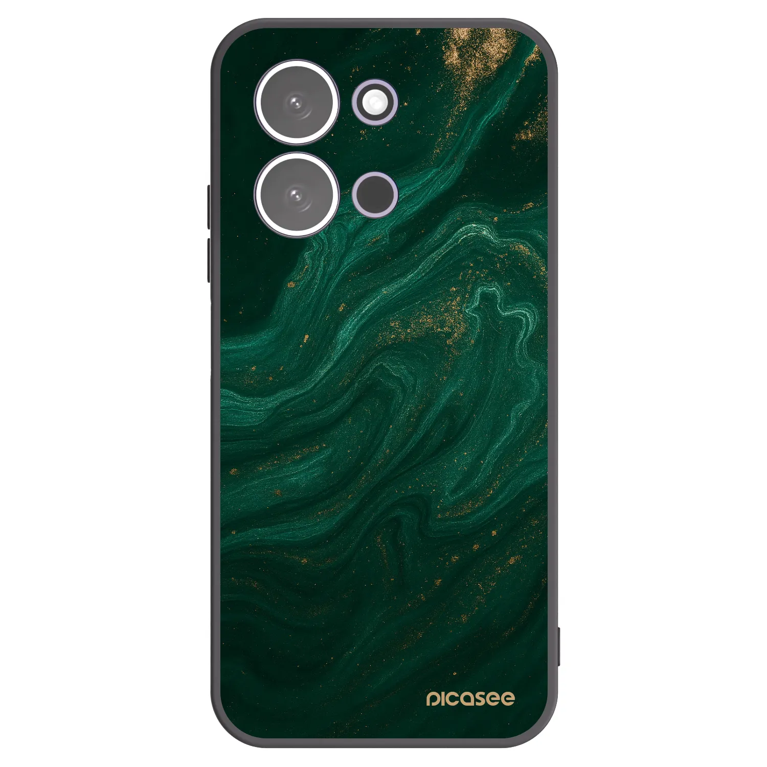 Picasee Μαύρη θήκη σιλικόνης για Xiaomi Redmi 15C 5G - Green