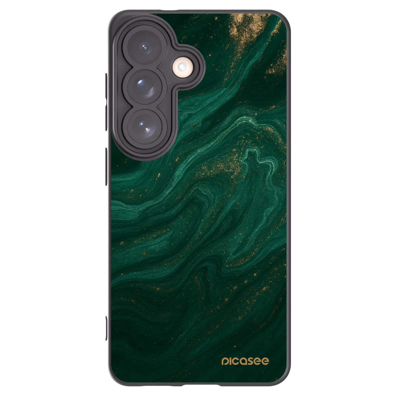 Picasee Μαύρη θήκη σιλικόνης για Samsung Galaxy S26 - Green