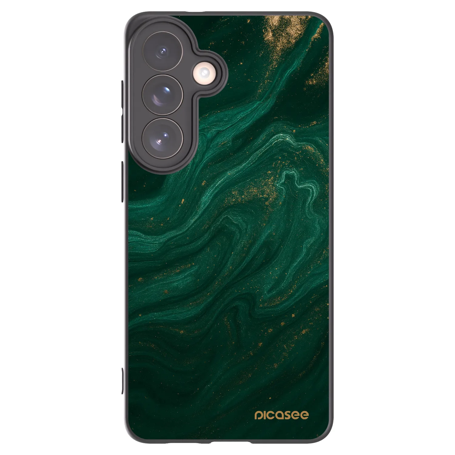 Picasee Μαύρη θήκη σιλικόνης για Samsung Galaxy S26+ - Green