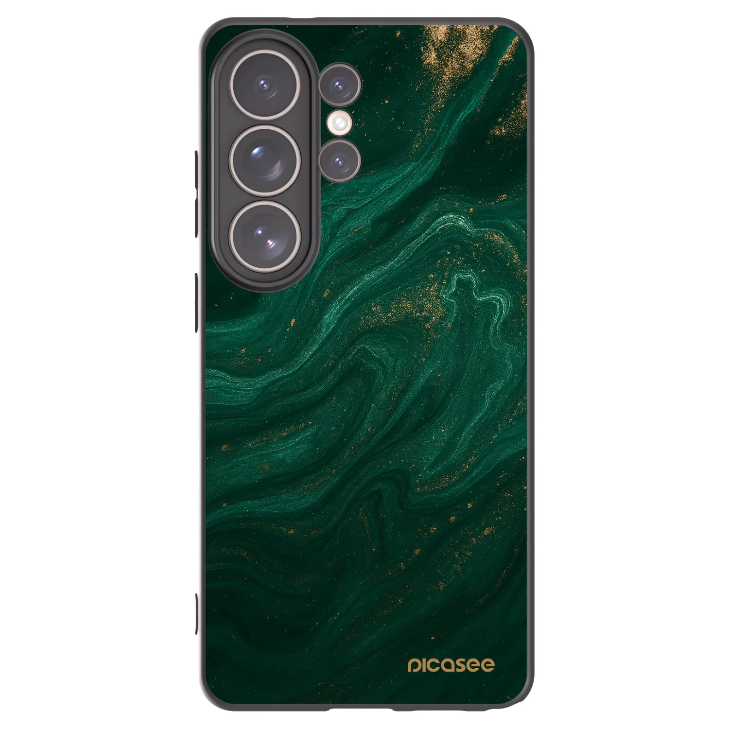 Picasee Μαύρη θήκη σιλικόνης για Samsung Galaxy S26 Ultra - Green