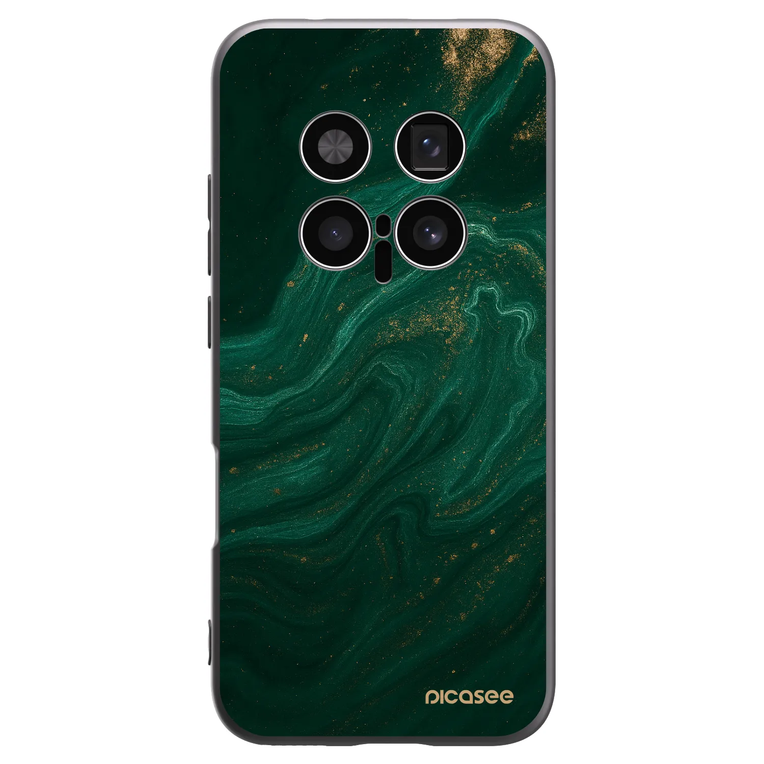 Picasee Μαύρη θήκη σιλικόνης για Honor Magic8 Pro 5G - Green