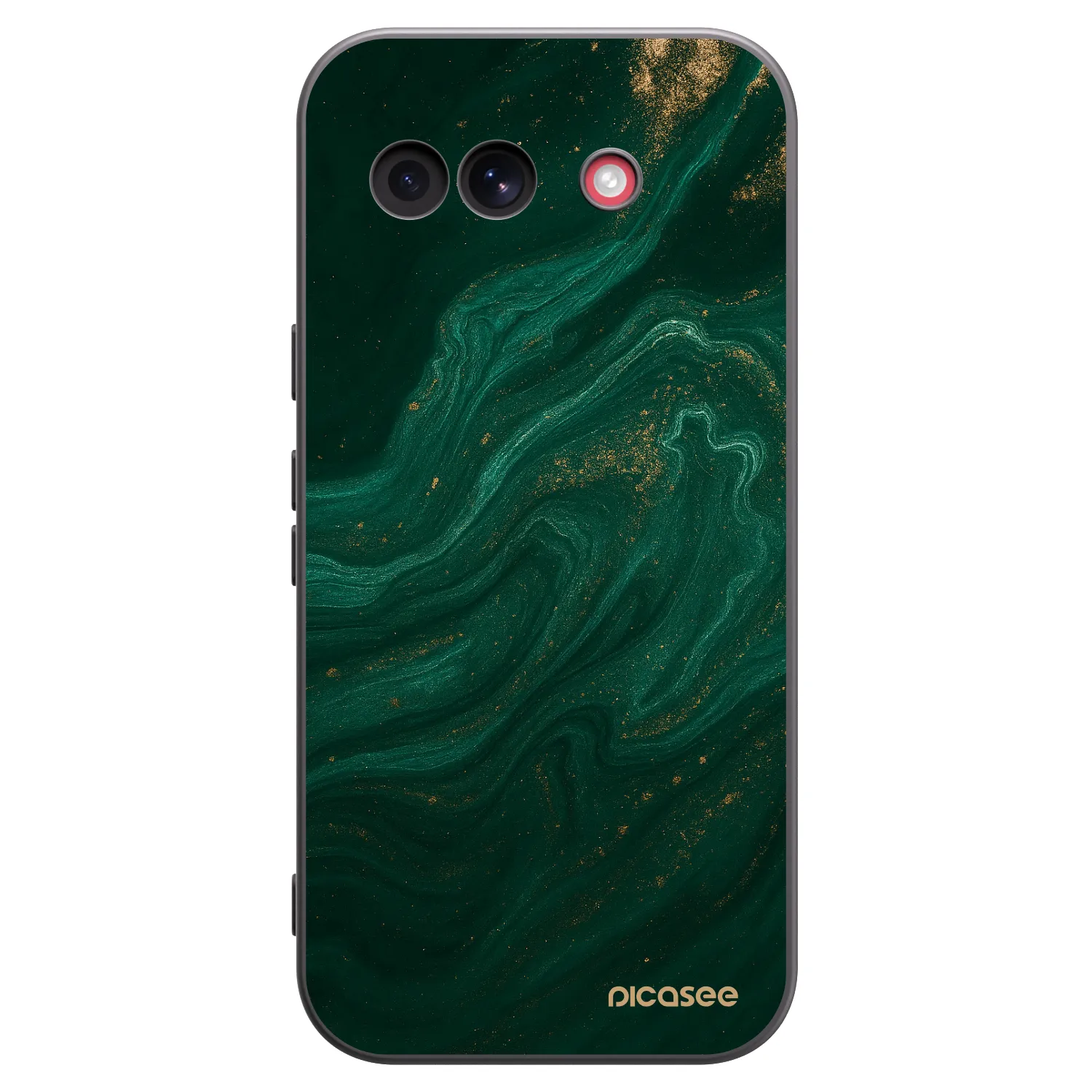 Picasee Μαύρη θήκη σιλικόνης για Google Pixel 10a - Green