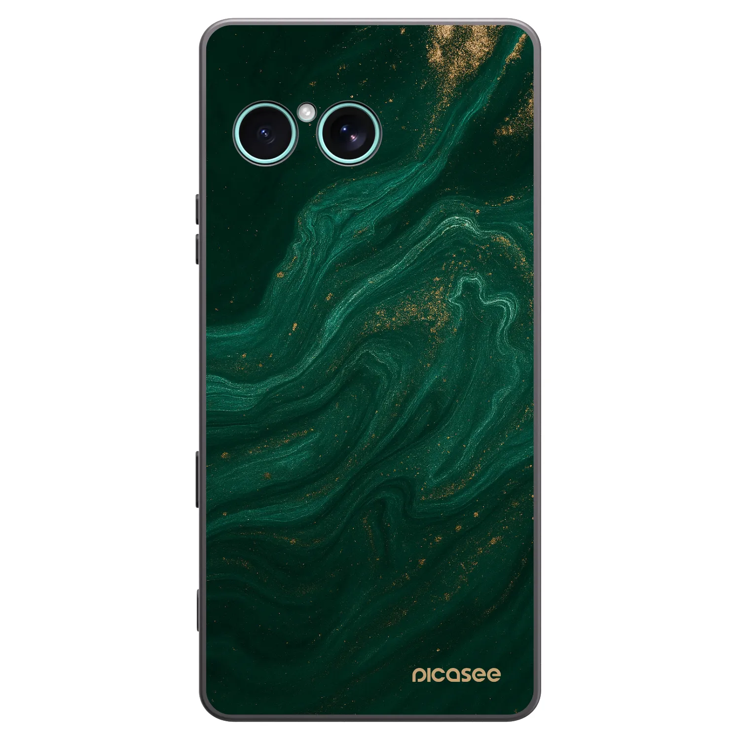 Picasee Μαύρη θήκη σιλικόνης για Sony Xperia 10 VII - Green