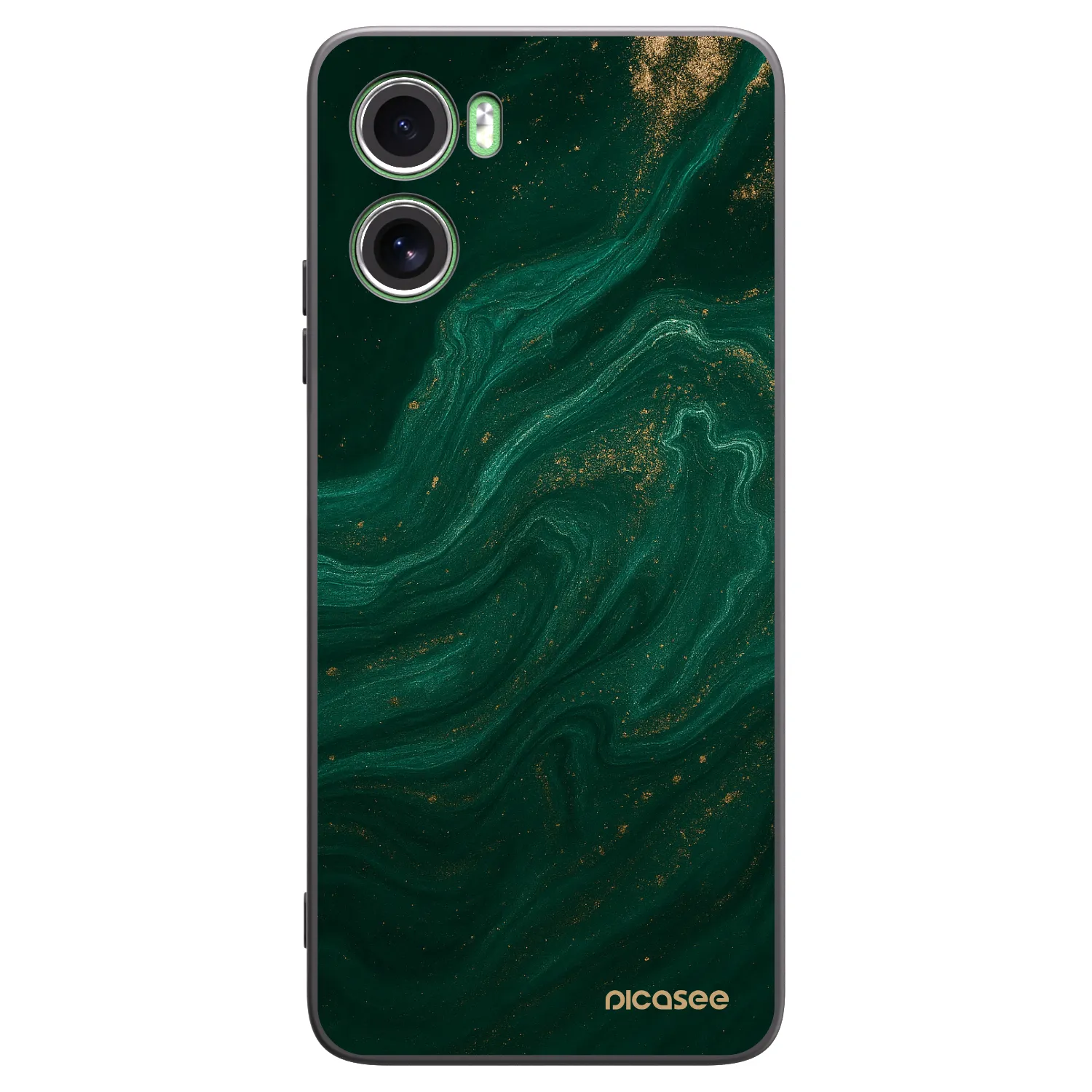 Picasee Μαύρη θήκη σιλικόνης για Motorola Moto G06 - Green