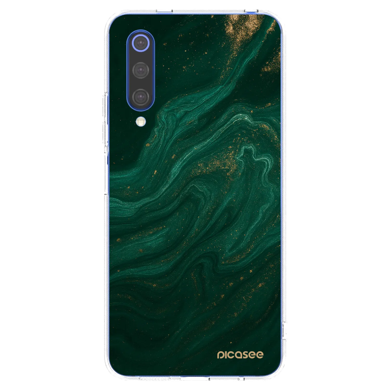 Picasee διαφανής θήκη σιλικόνης Xiaomi Mi 9 SE - Green