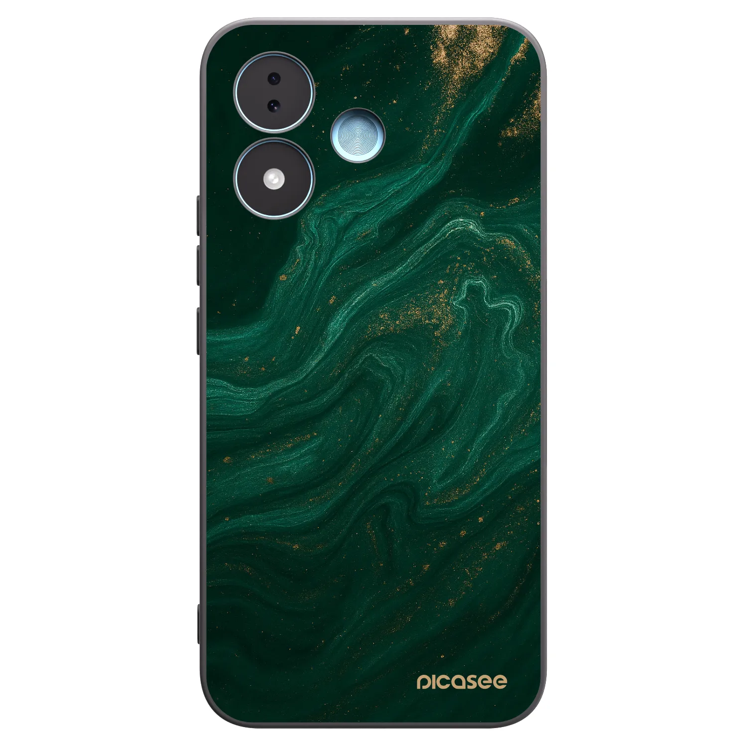 Picasee Μαύρη θήκη σιλικόνης για Xiaomi Redmi Note 17 5G - Green