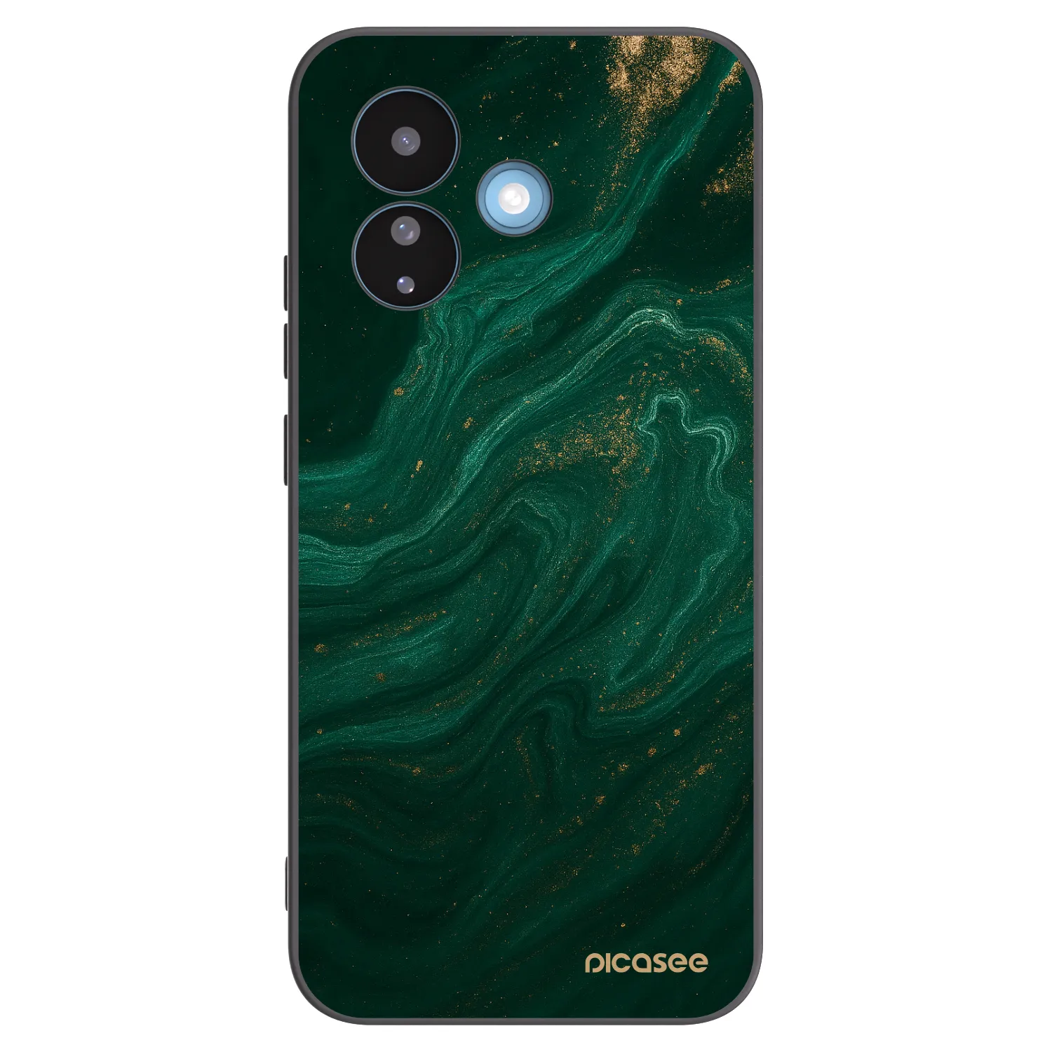 Picasee Μαύρη θήκη σιλικόνης για Xiaomi Redmi Note 17 Pro 5G - Green