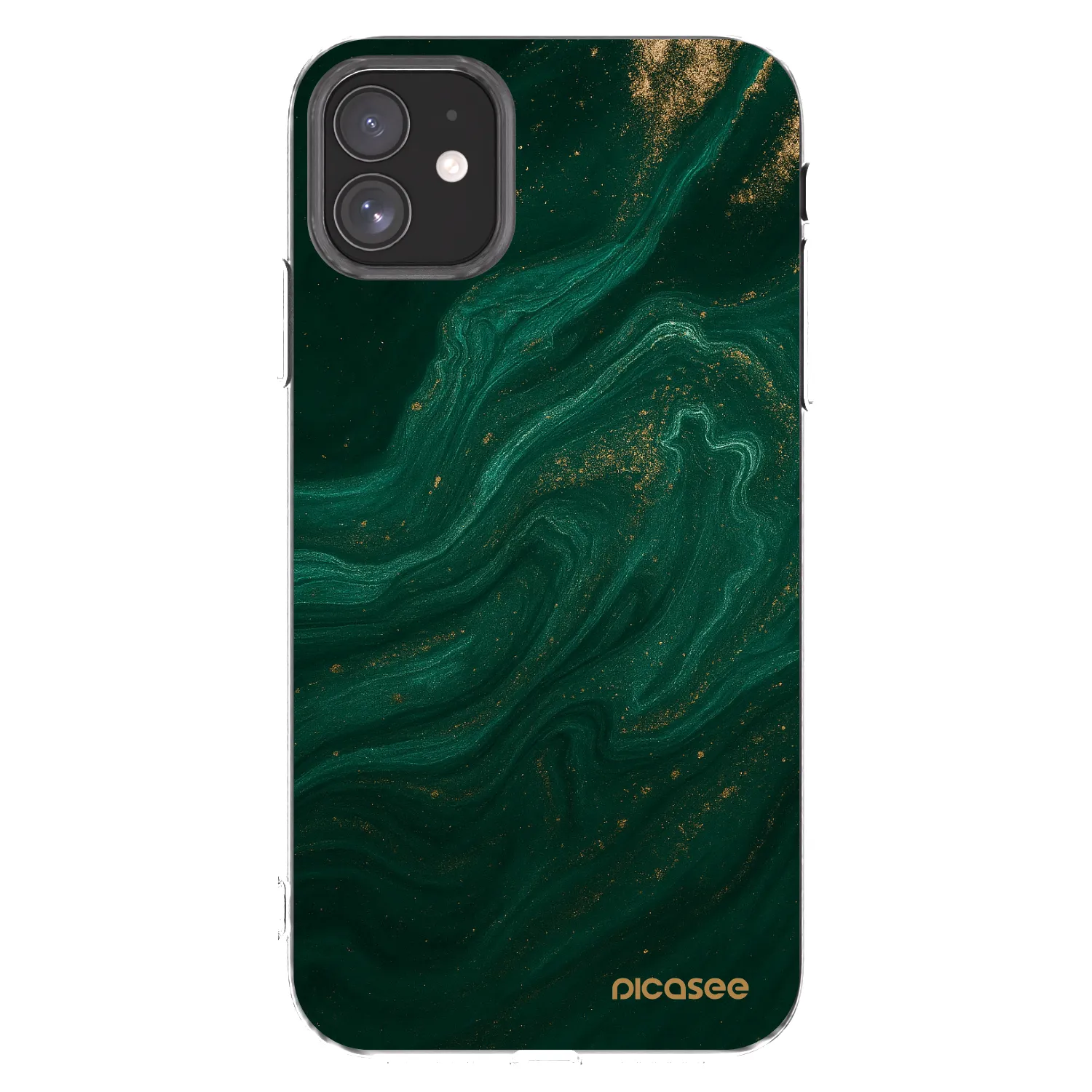 Picasee διαφανής θήκη σιλικόνης Apple iPhone 11 - Green