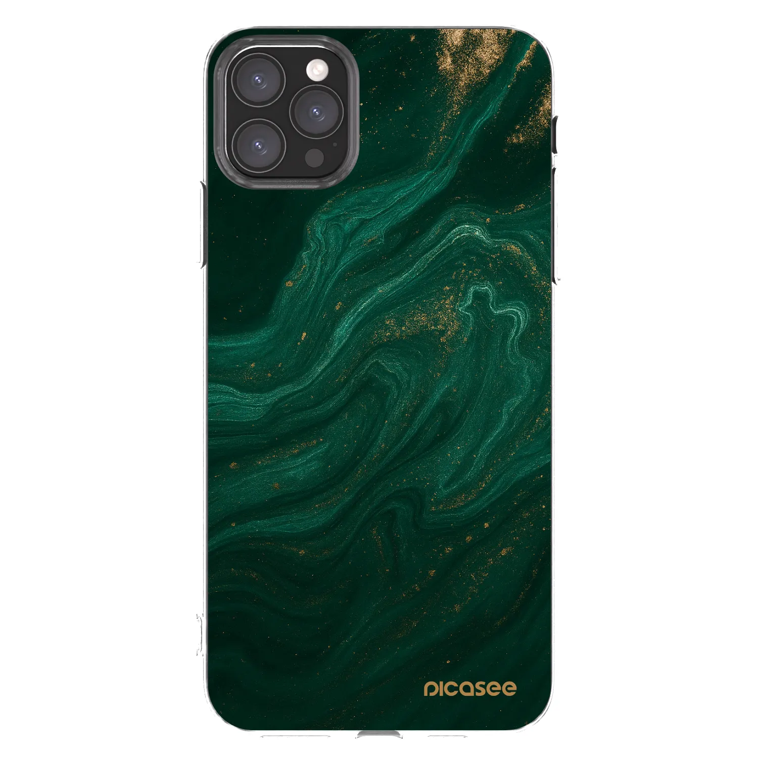 Picasee διαφανής θήκη σιλικόνης Apple iPhone 11 Pro Max - Green