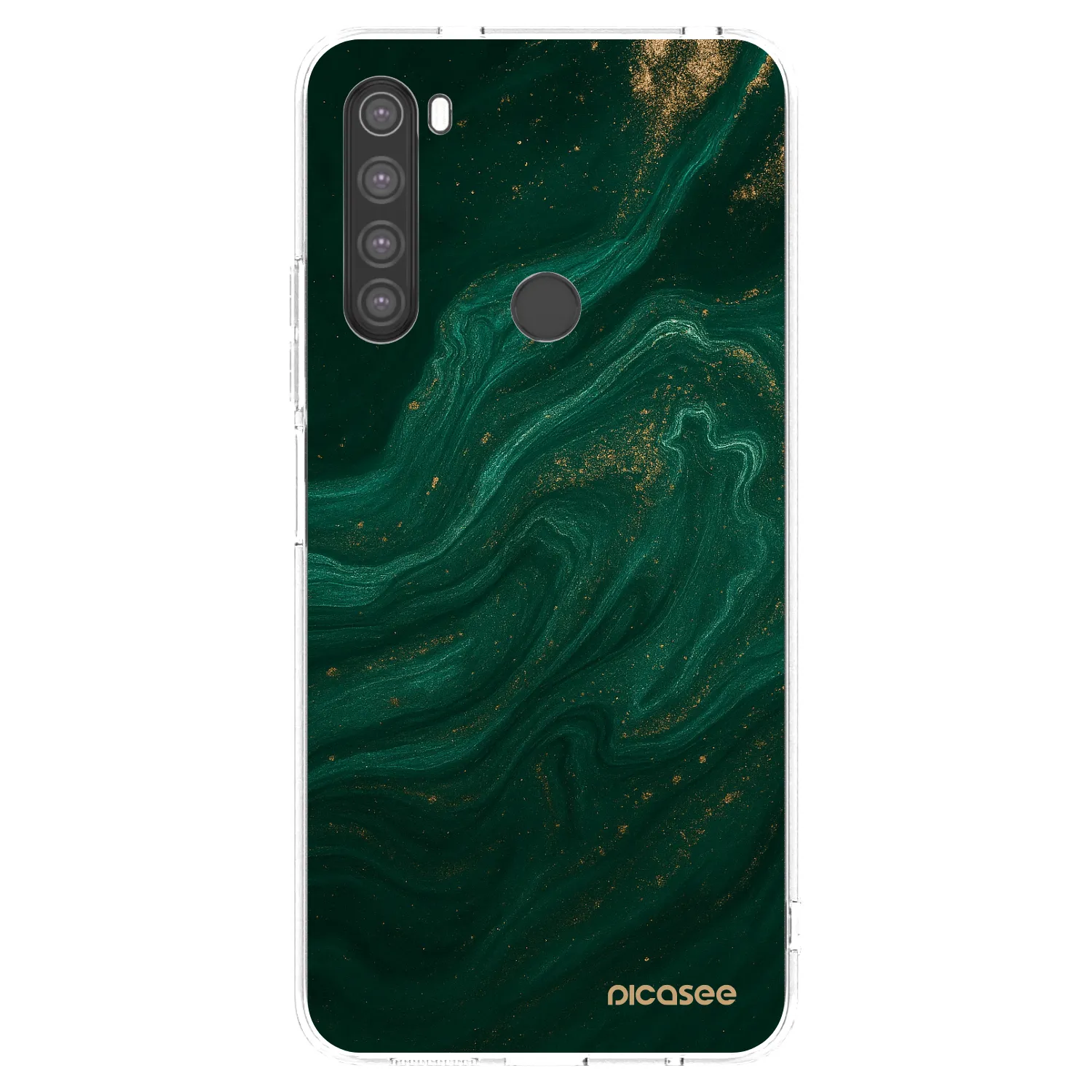 Picasee διαφανής θήκη σιλικόνης Xiaomi Redmi Note 8 - Green