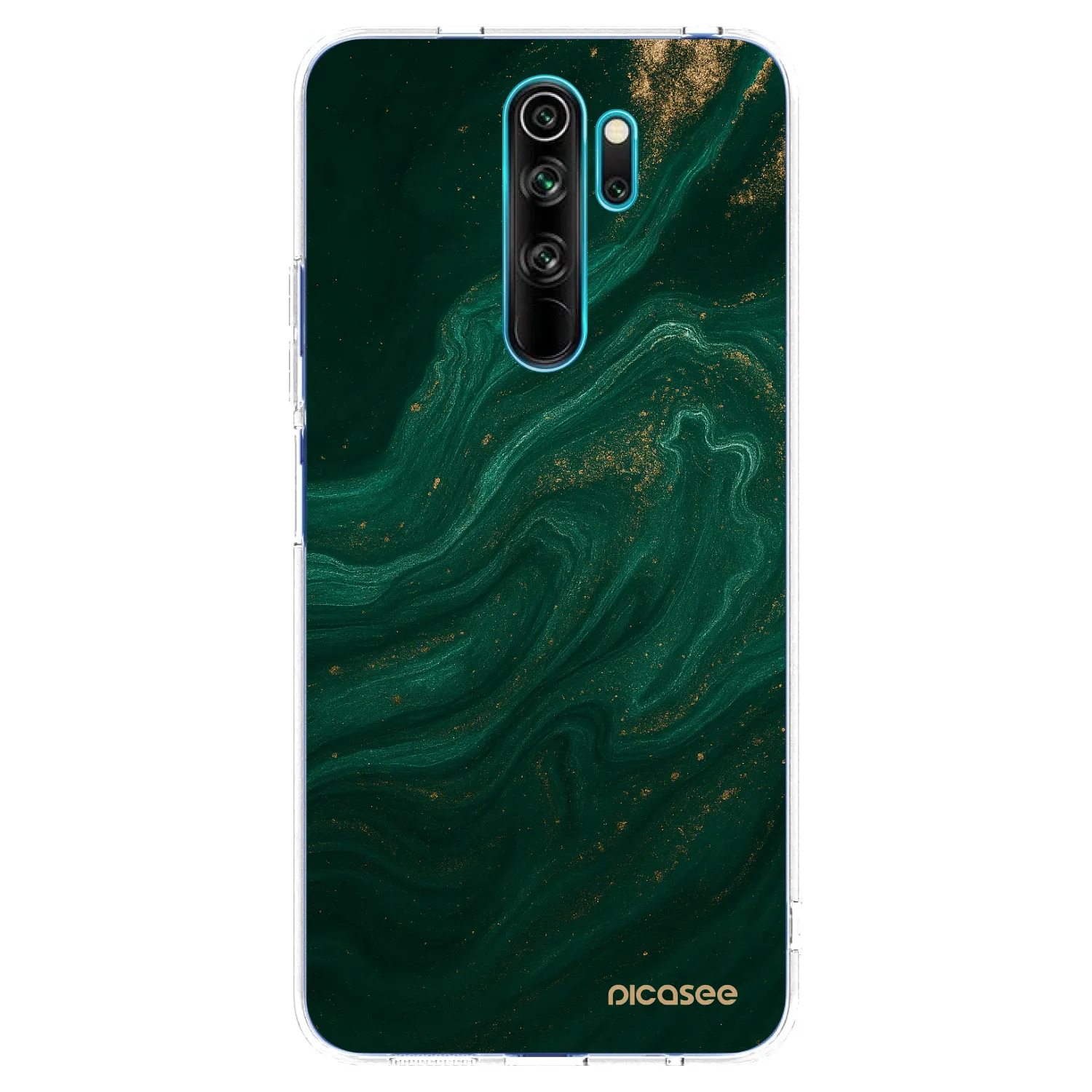 Picasee διαφανής θήκη σιλικόνης Xiaomi Redmi Note 8 Pro - Green