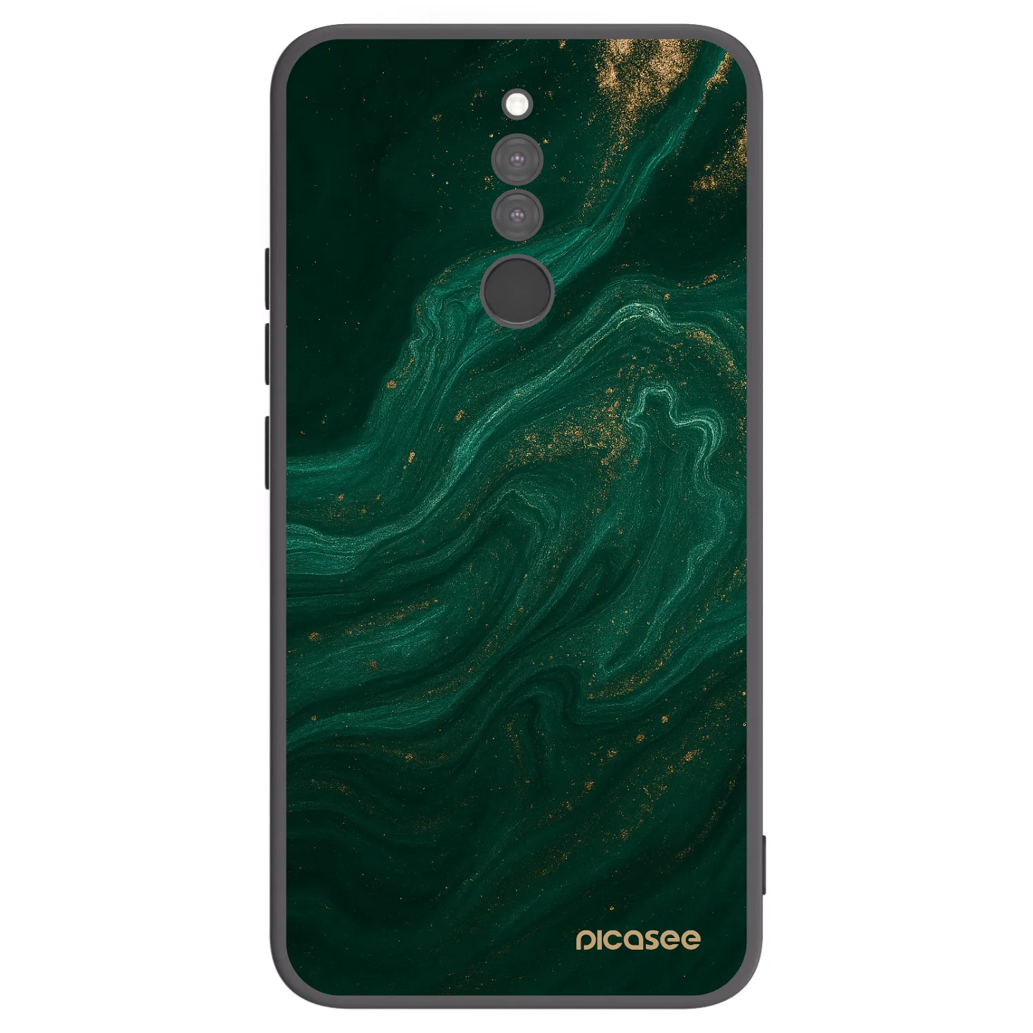 Picasee Μαύρη θήκη σιλικόνης για Xiaomi Redmi 8 - Green