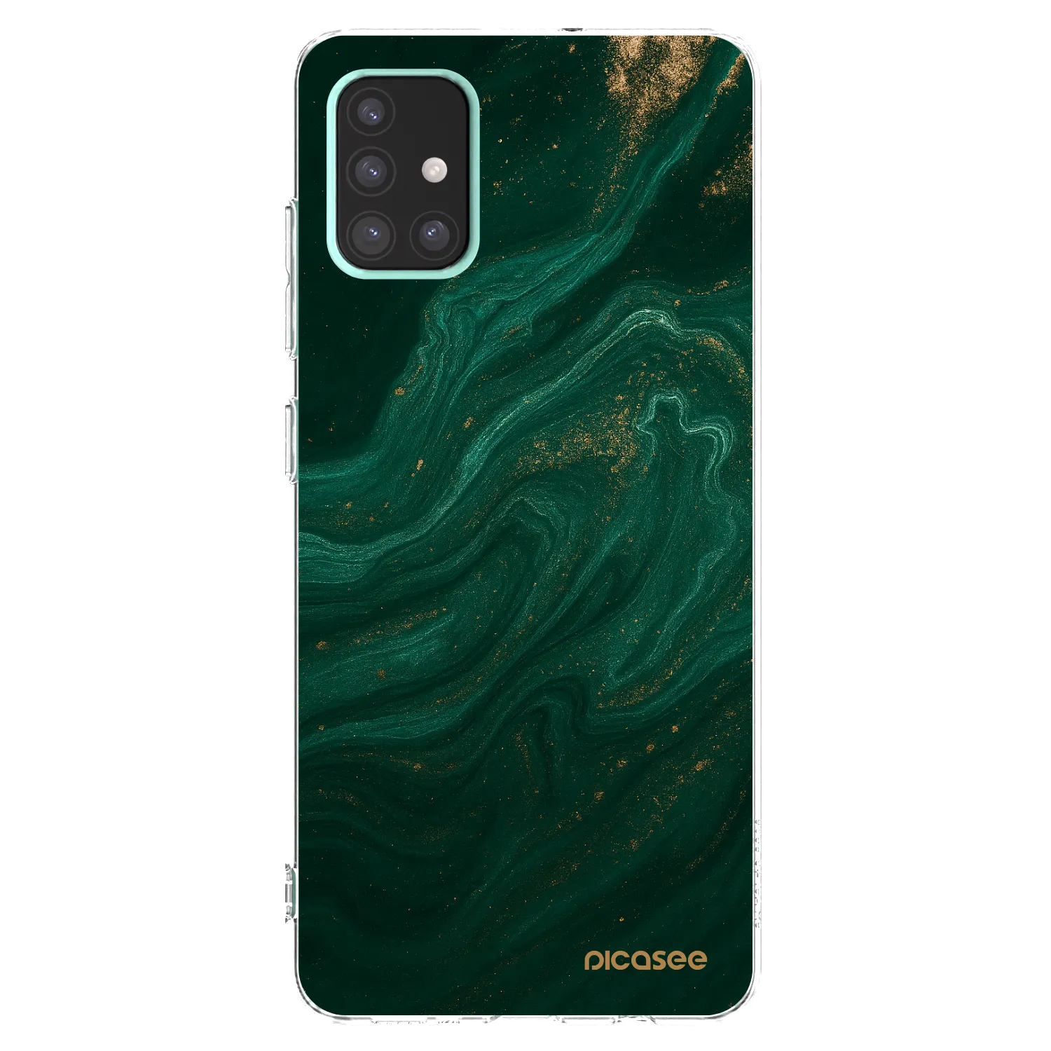 Picasee διαφανής θήκη σιλικόνης Samsung Galaxy A51 A515F - Green