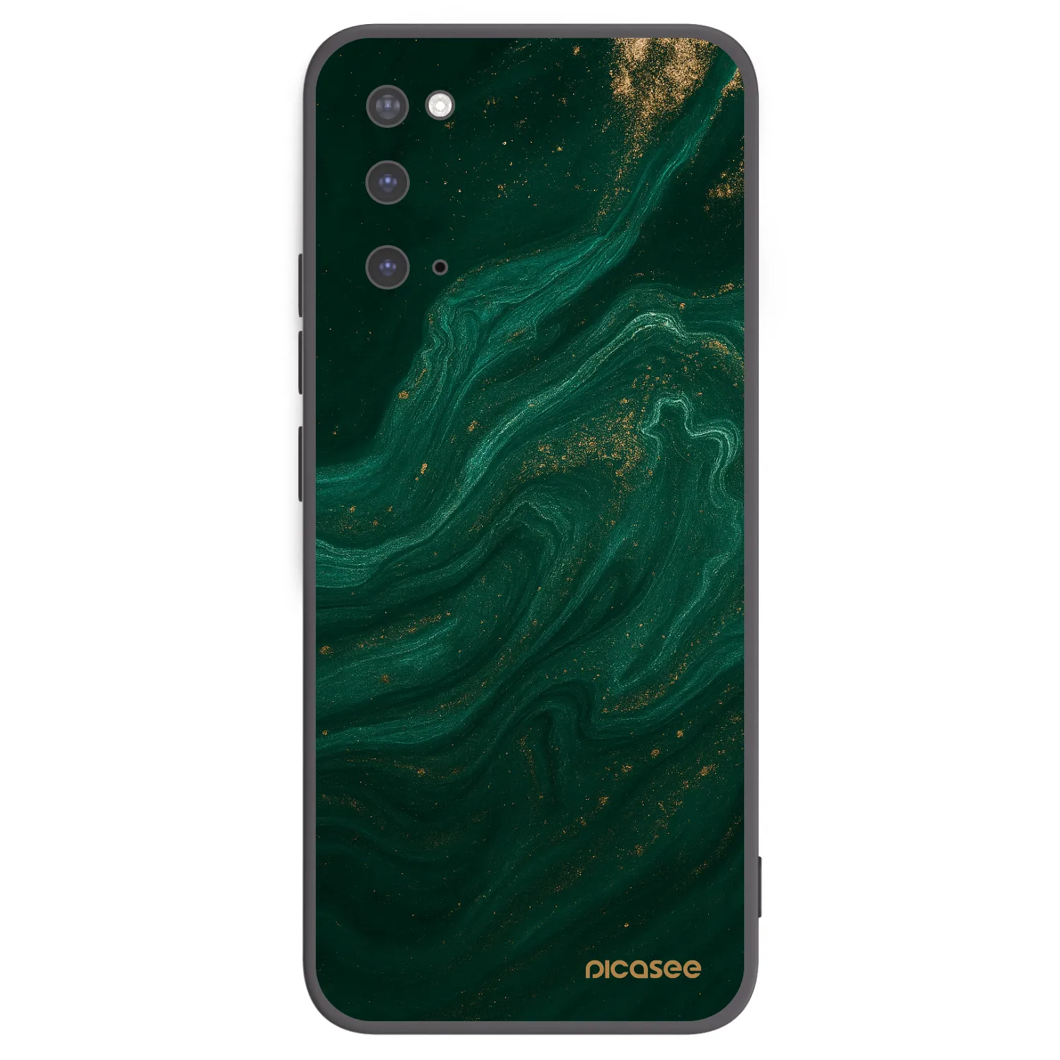 Picasee Μαύρη θήκη σιλικόνης για Samsung Galaxy S20 G980F - Green