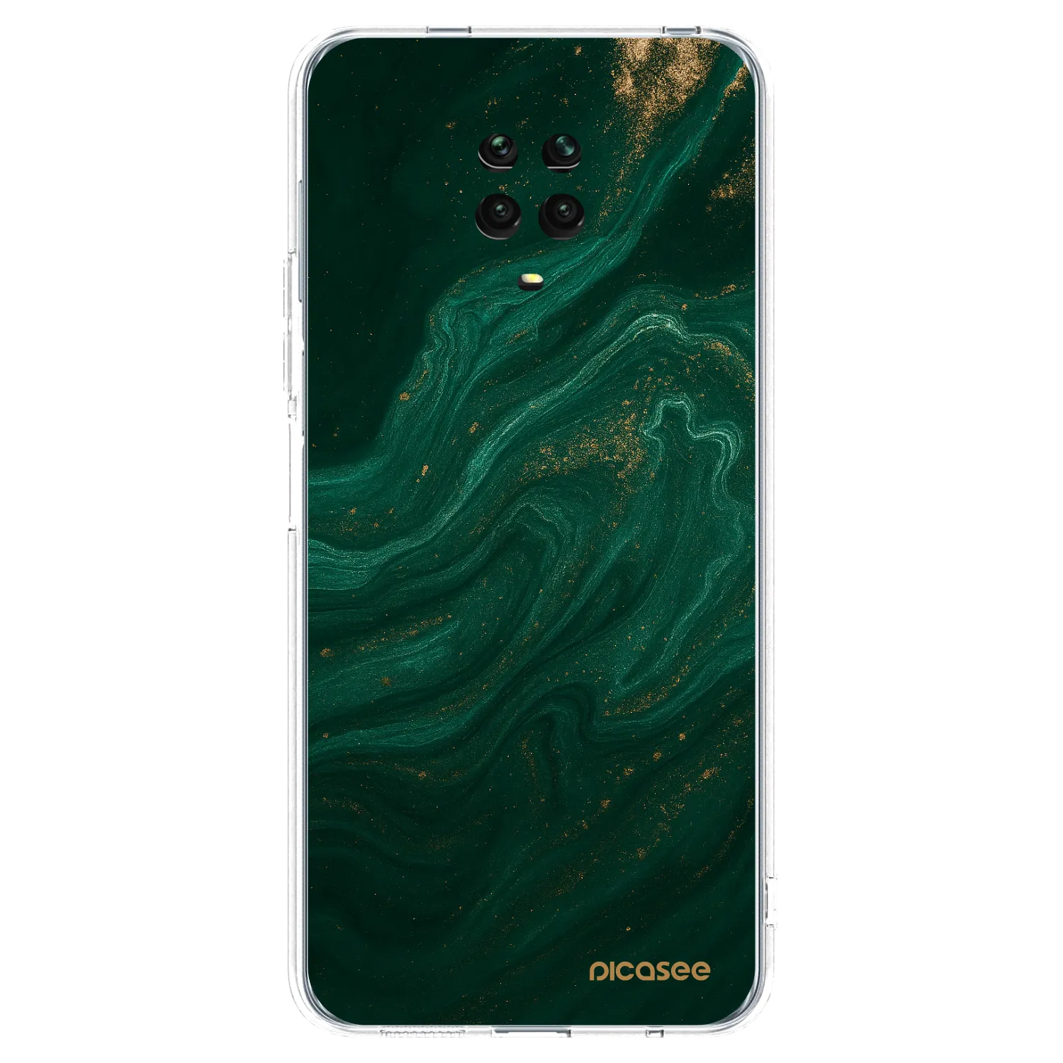Picasee διαφανής θήκη σιλικόνης Xiaomi Redmi Note 9S - Green