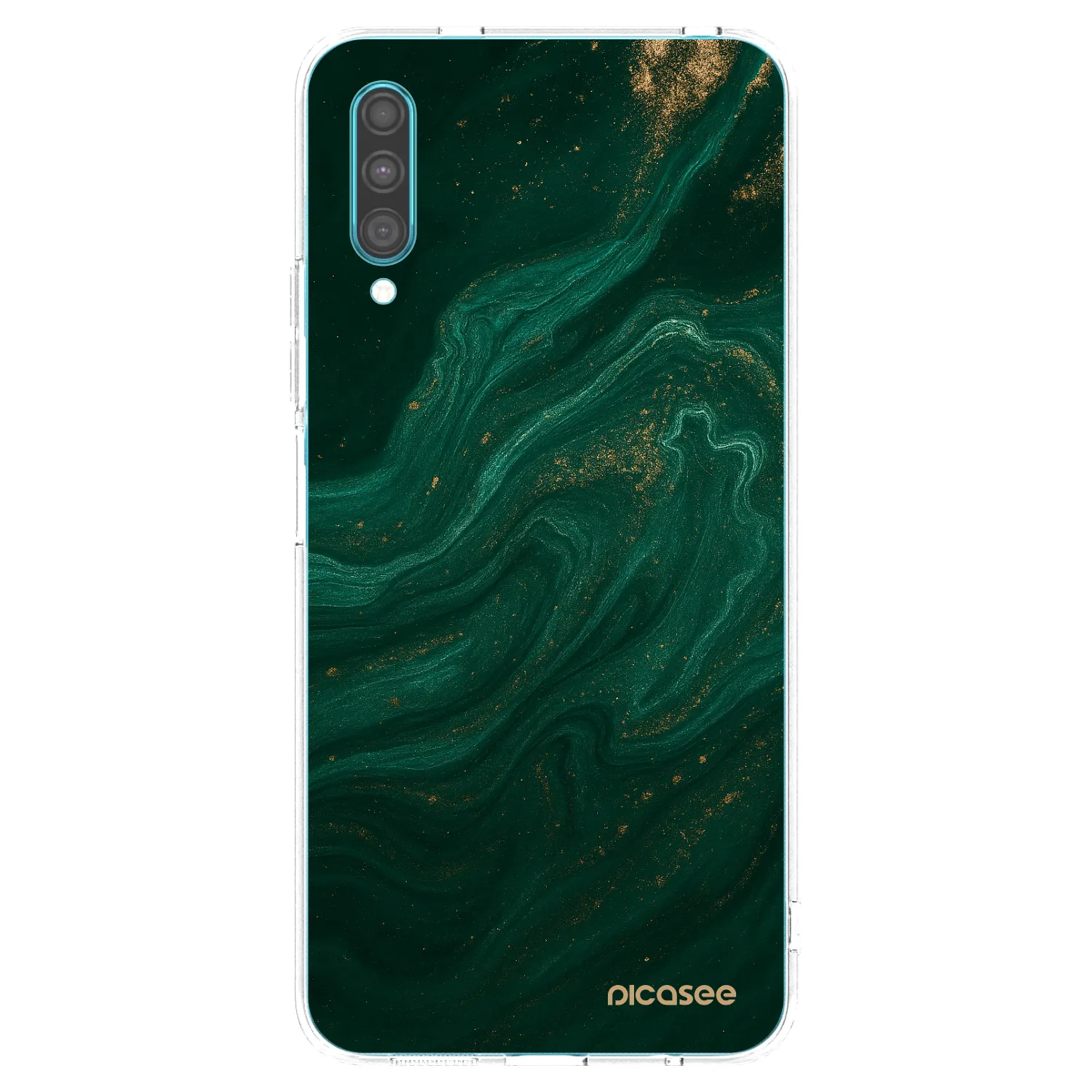 Picasee διαφανής θήκη σιλικόνης Samsung Galaxy A30s A307F - Green