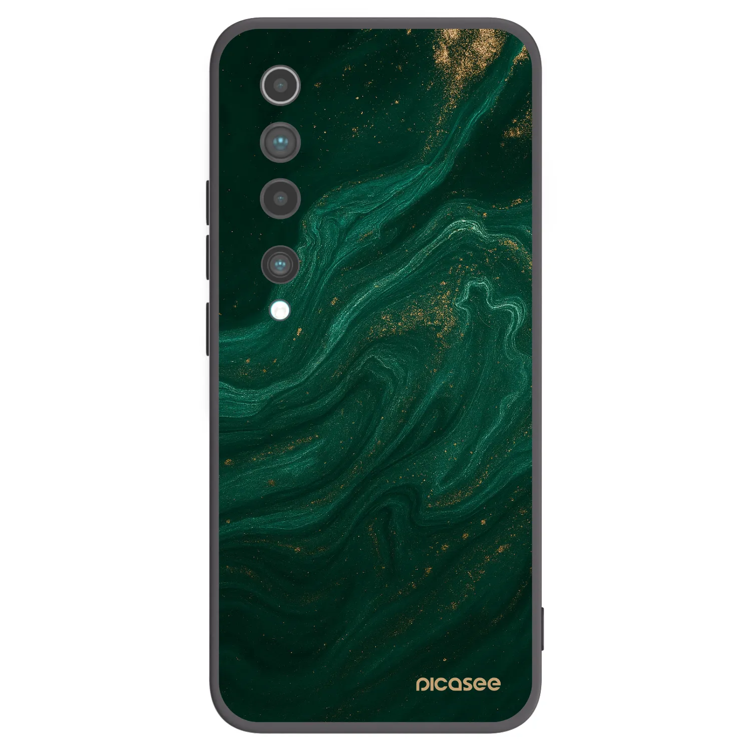Picasee Μαύρη θήκη σιλικόνης για Xiaomi Mi 10 - Green