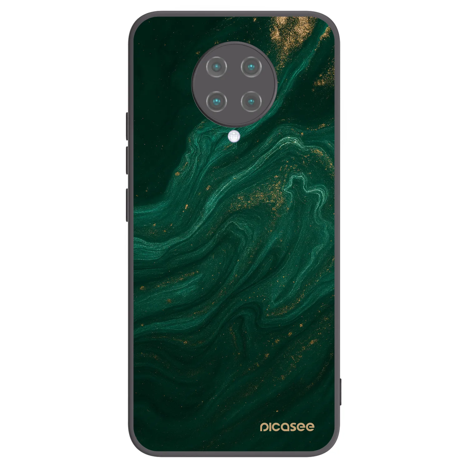 Picasee Μαύρη θήκη σιλικόνης για Xiaomi Poco F2 Pro - Green