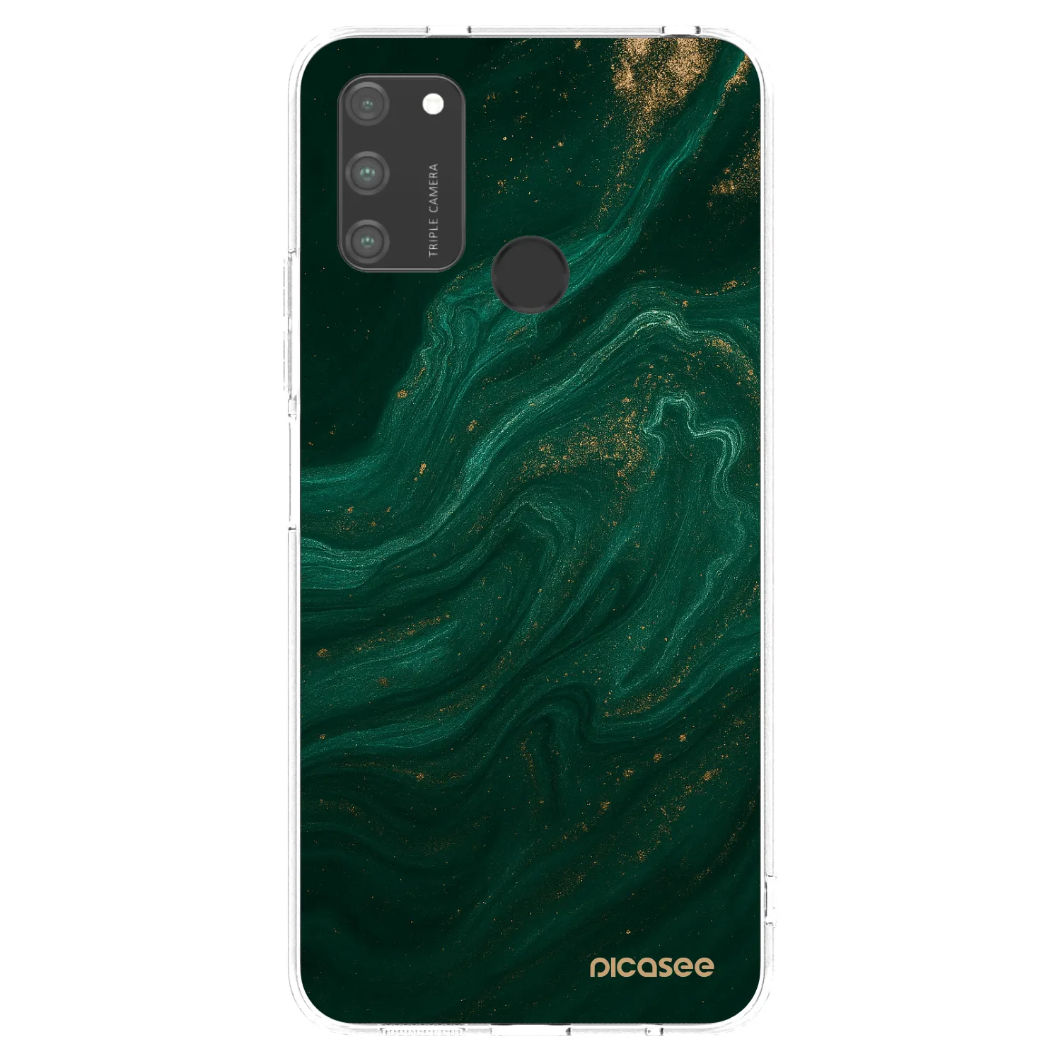 Picasee διαφανής θήκη σιλικόνης Honor 9A - Green